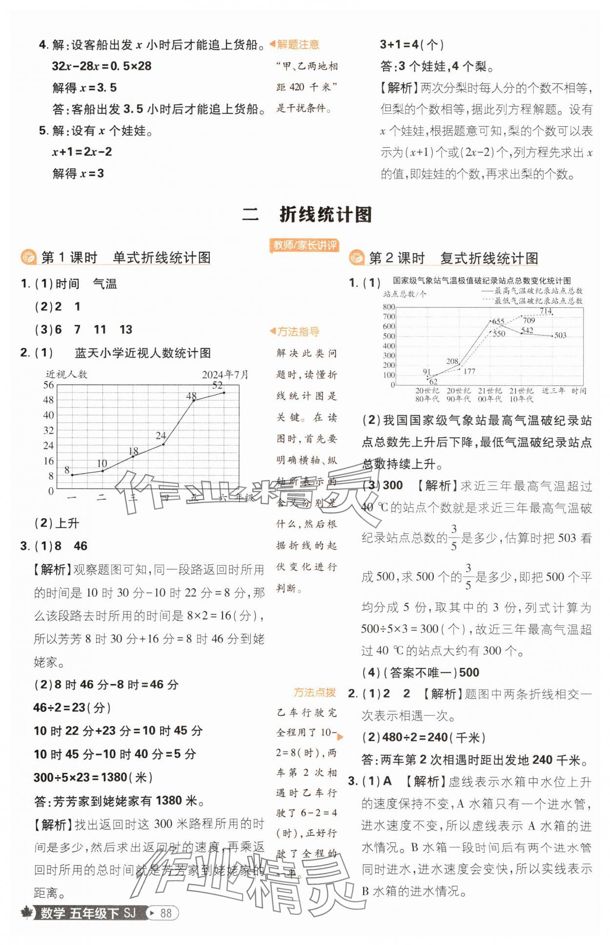 2025年小學(xué)必刷題五年級(jí)數(shù)學(xué)下冊(cè)蘇教版 參考答案第6頁(yè)