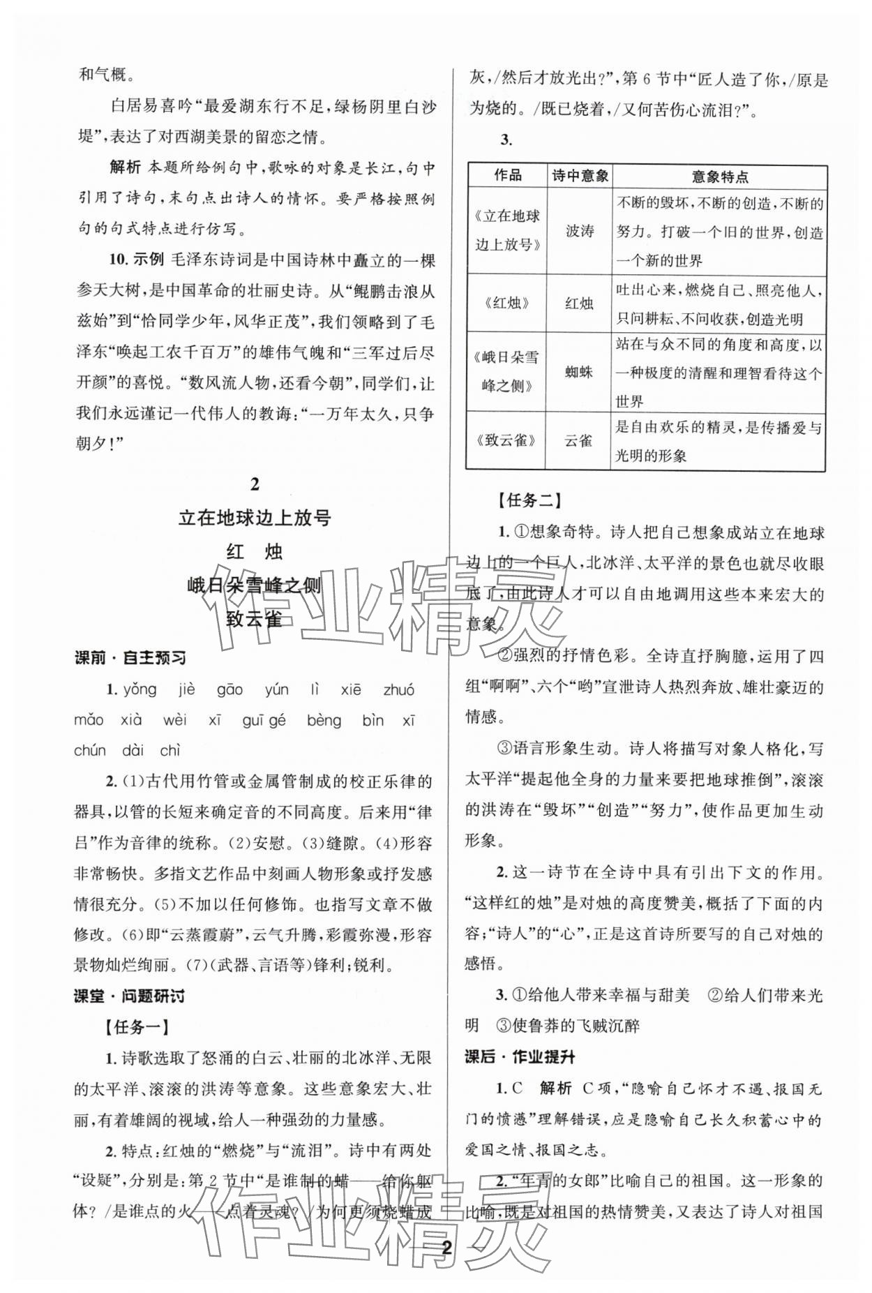 2024年普通高中同步練習(xí)冊語文必修上冊人教版 第2頁