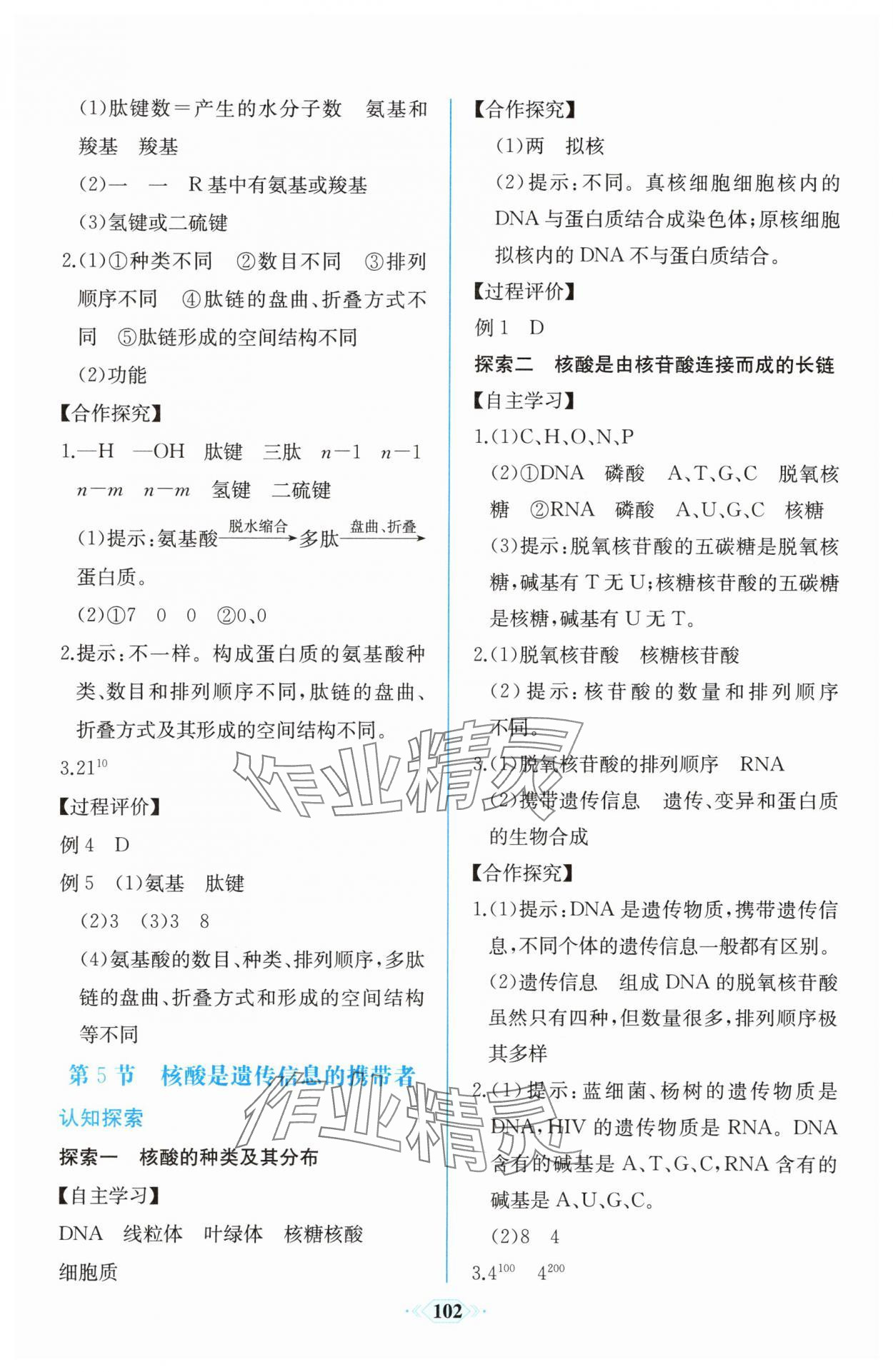2025年课时练新课程学习评价方案高中生物必修1人教版增强版&nbsp;第8页