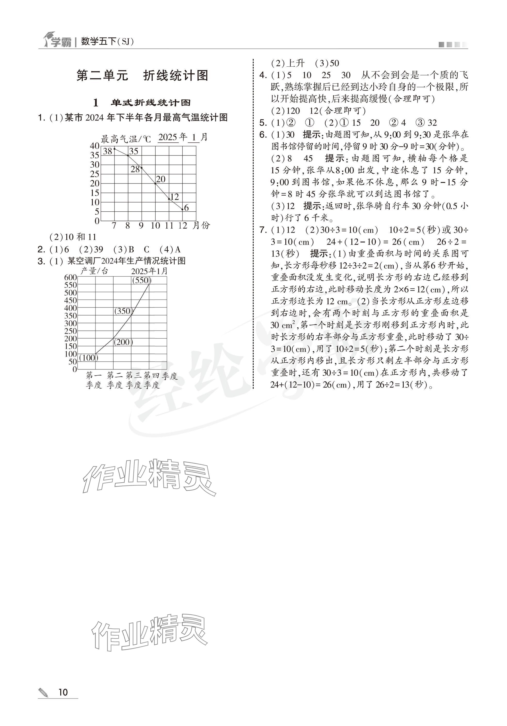 2025年學(xué)霸五年級(jí)數(shù)學(xué)下冊(cè)蘇教版 參考答案第10頁(yè)