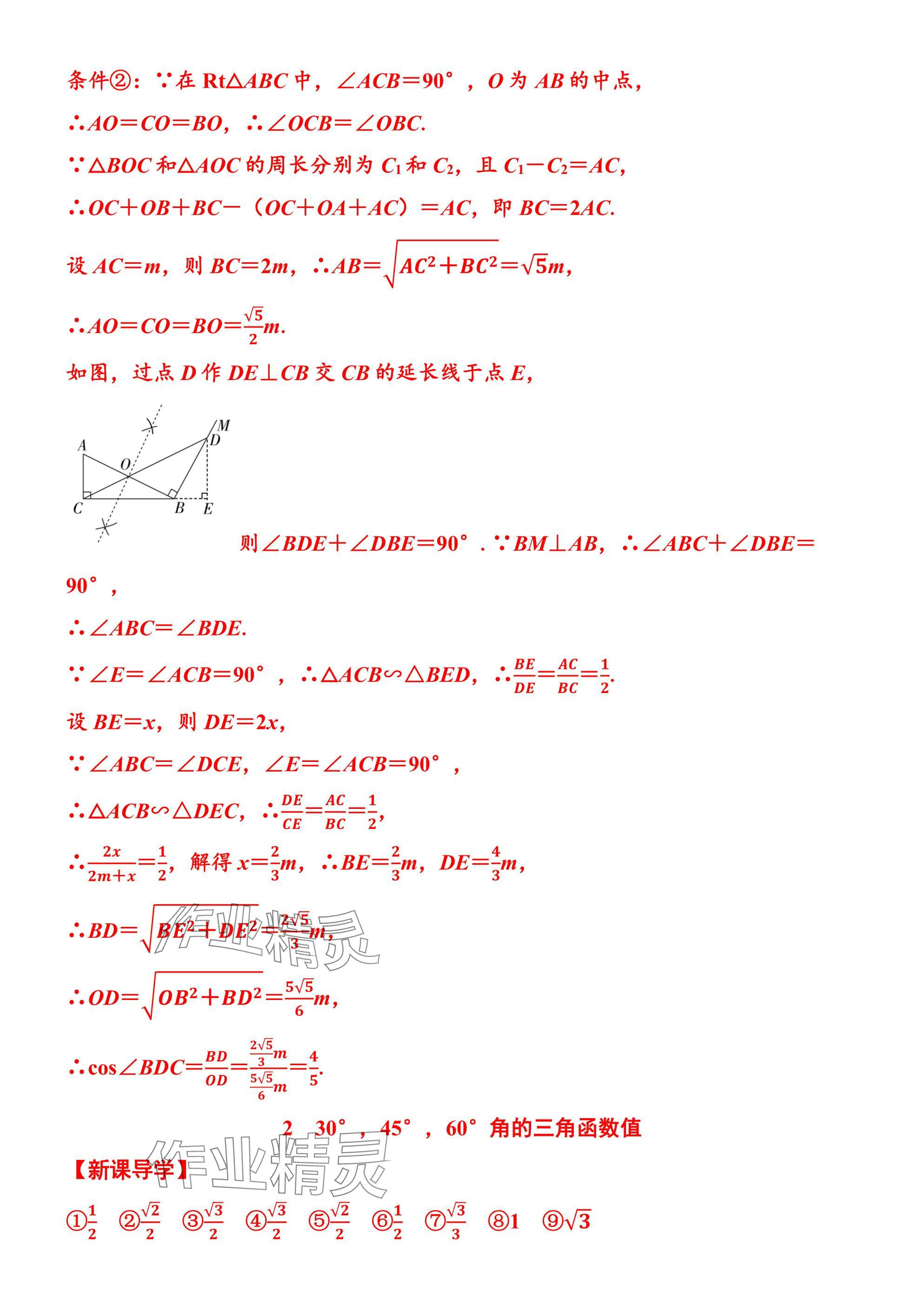 2025年廣東名師講練通九年級數學全一冊北師大版深圳專版 參考答案第99頁