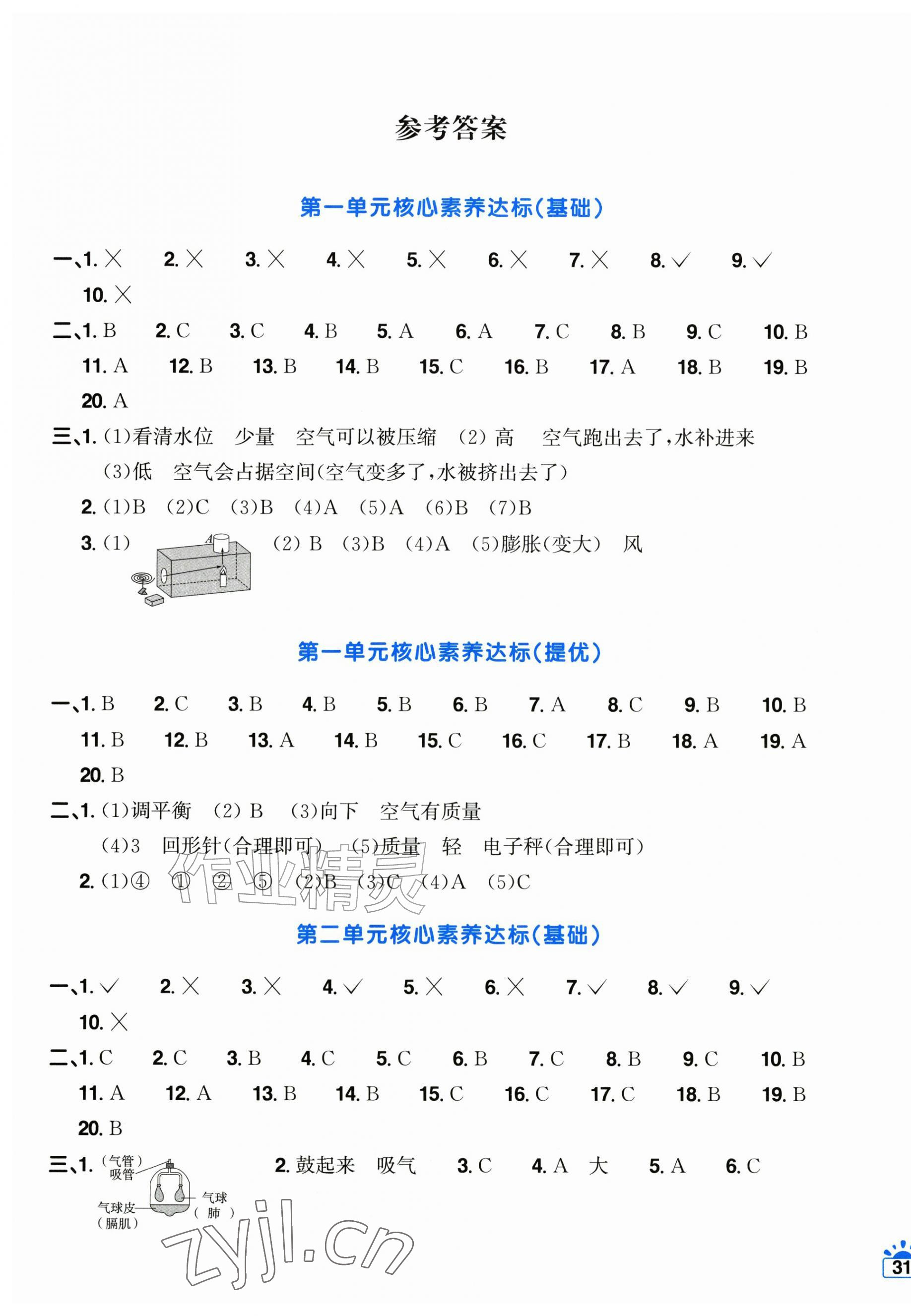 2026年阳光同学一线名师全优好卷四年级科学上册教科版&nbsp;第1页