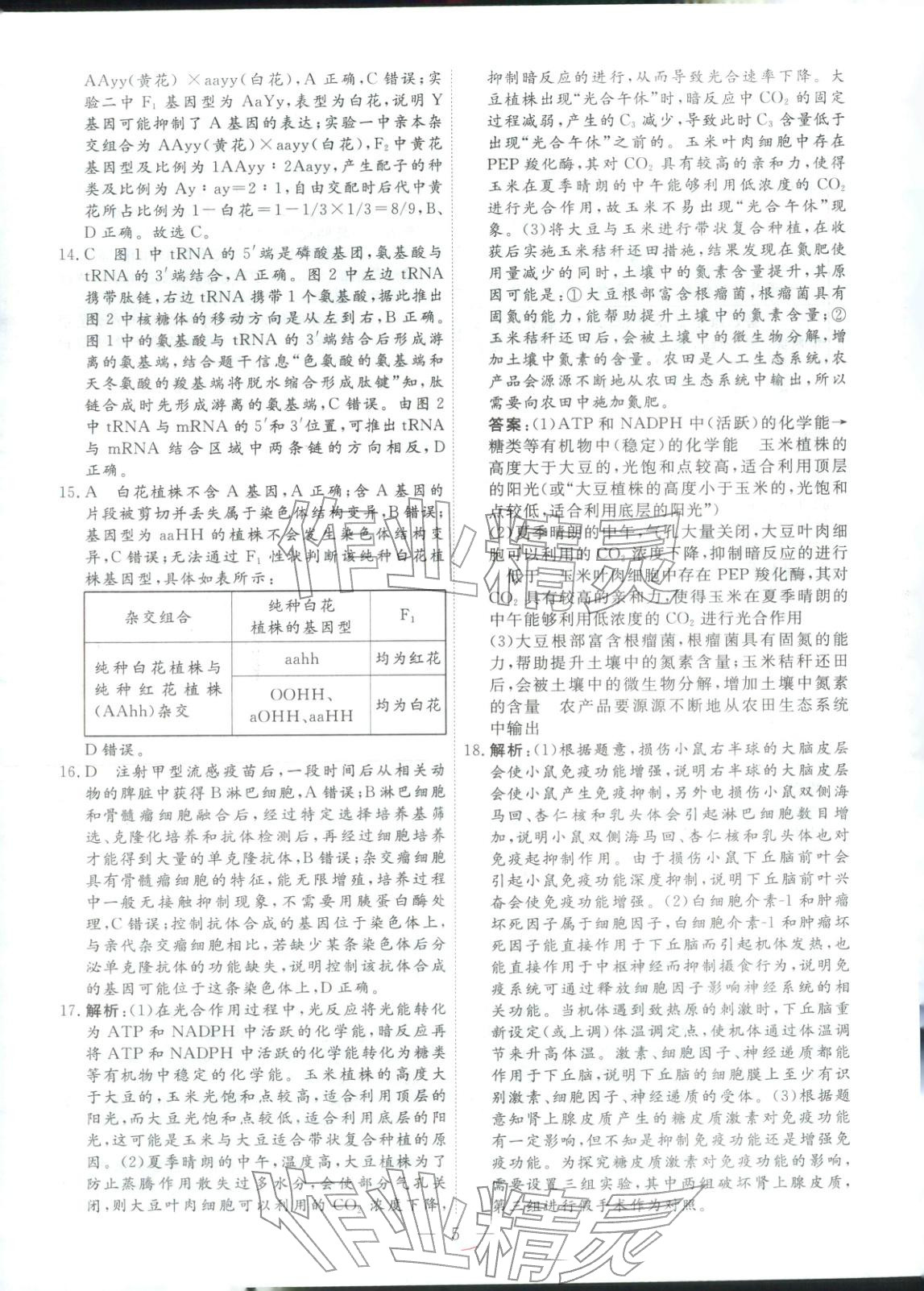2026年金牌考卷高考仿真模拟16套生物 第5页