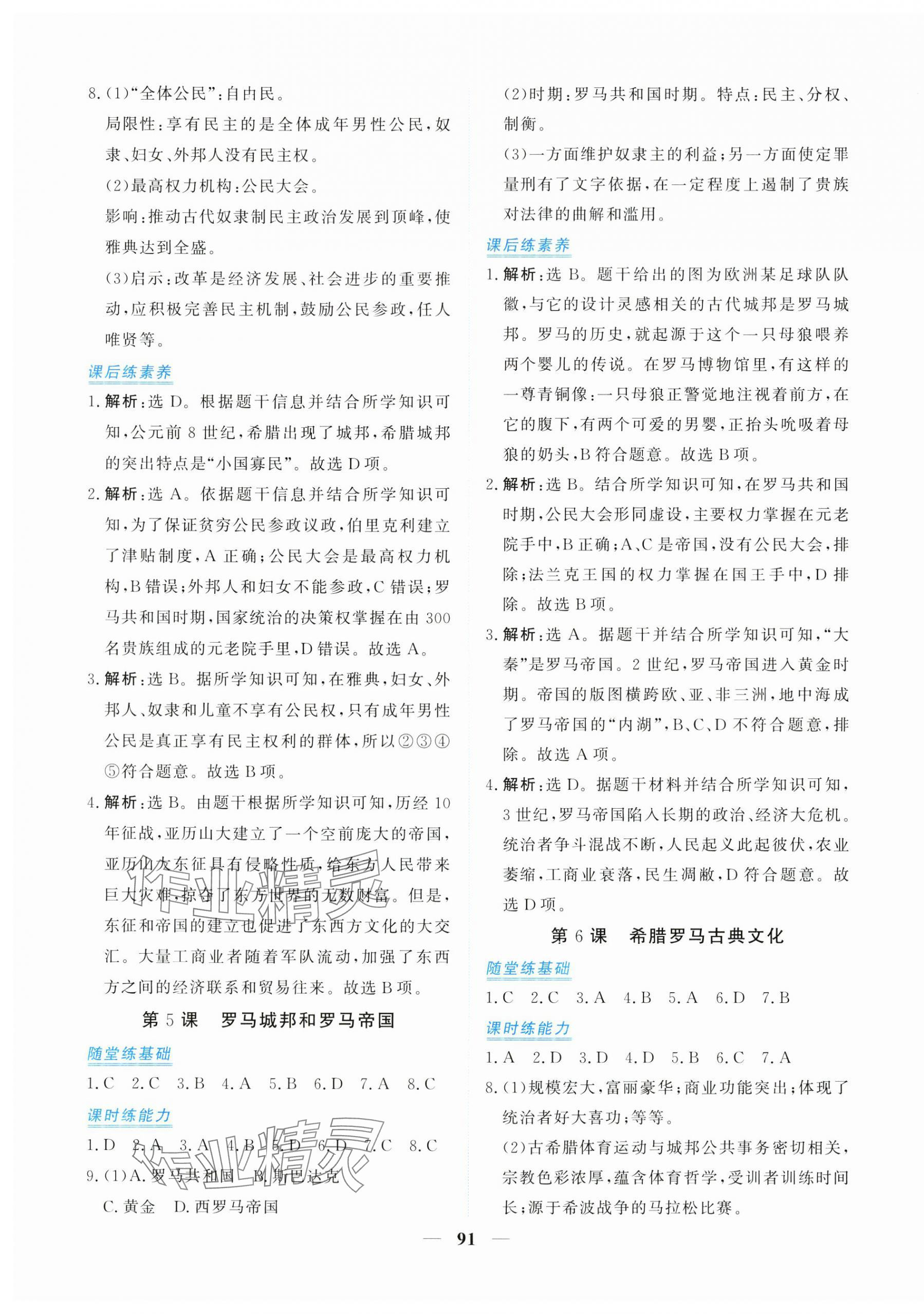 2025年新坐标同步练习九年级历史上册人教版青海专用 第3页