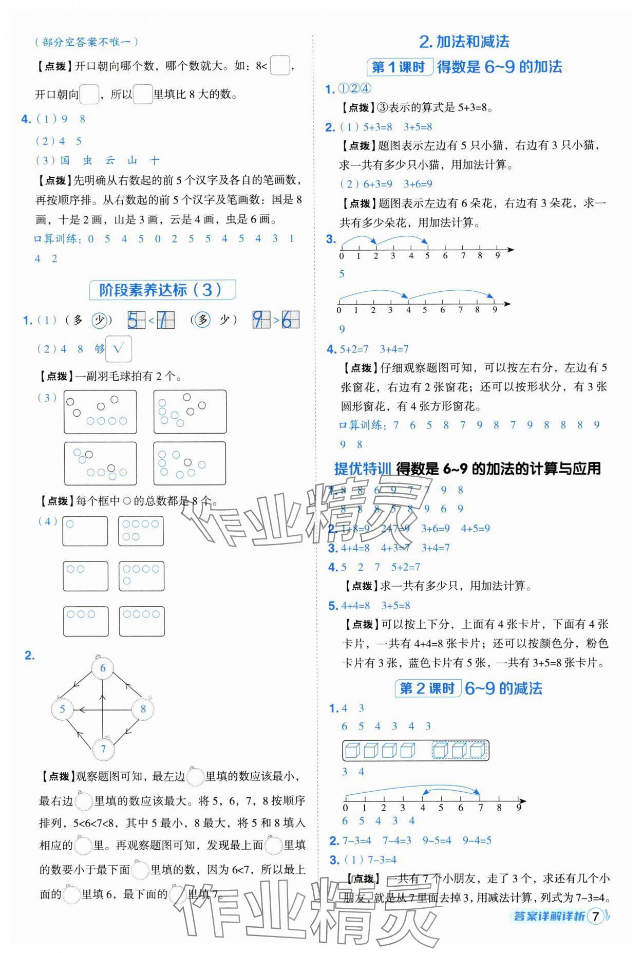 2025年綜合應(yīng)用創(chuàng)新題典中點(diǎn)一年級(jí)數(shù)學(xué)上冊(cè)蘇教版 第7頁(yè)