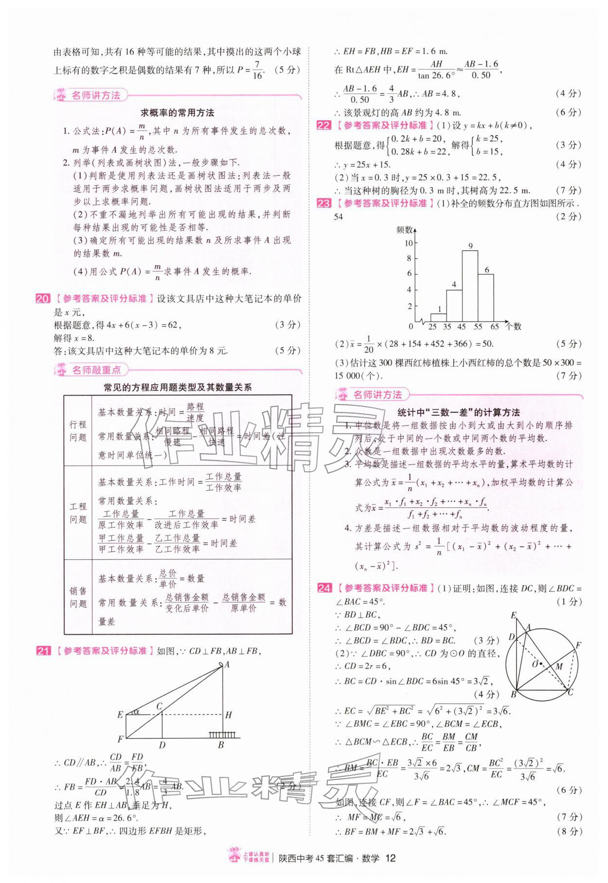 2026年金考卷45套汇编数学陕西专版&nbsp;第12页