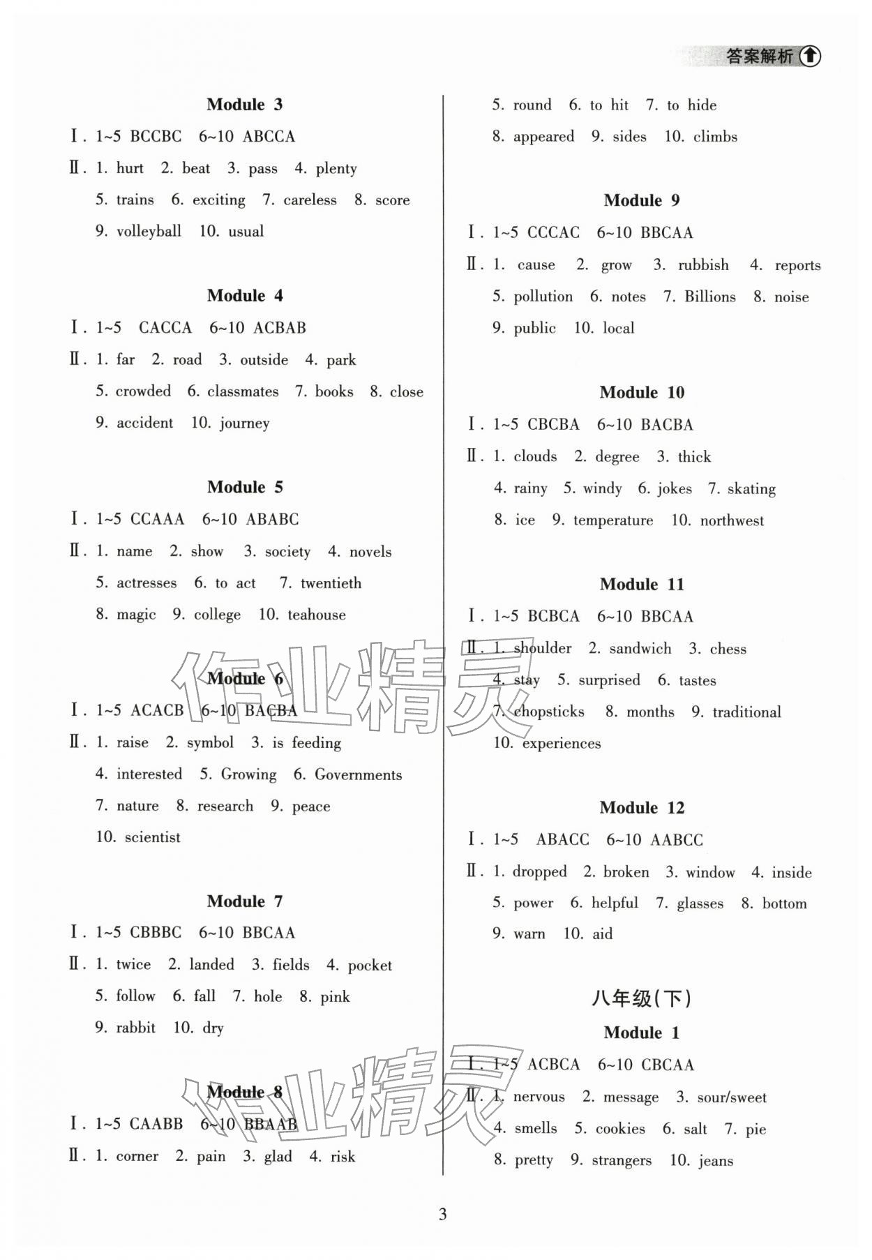 2026年海南中学中考总复习英语外研版&nbsp;第3页