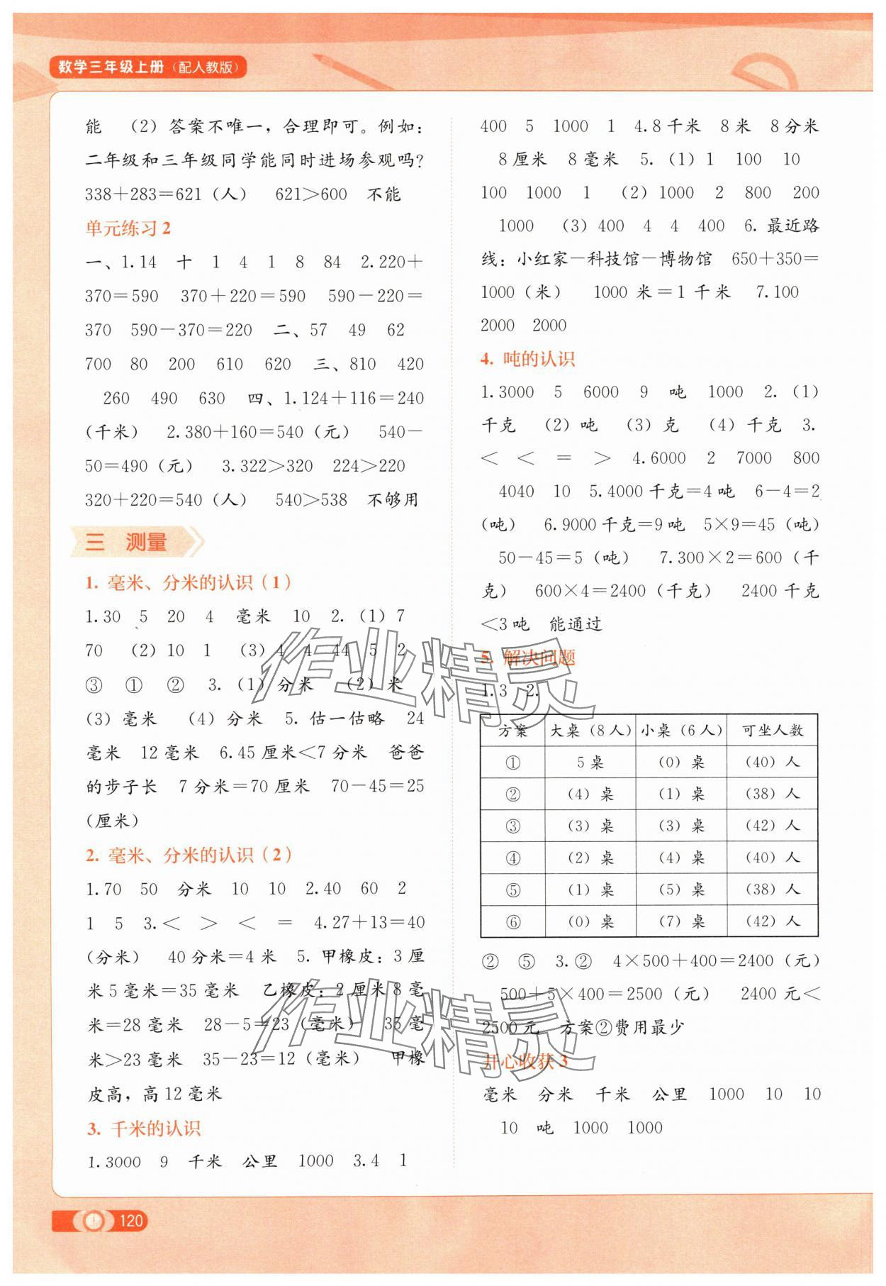 2024年自主學習能力測評三年級數(shù)學上冊人教版 第2頁