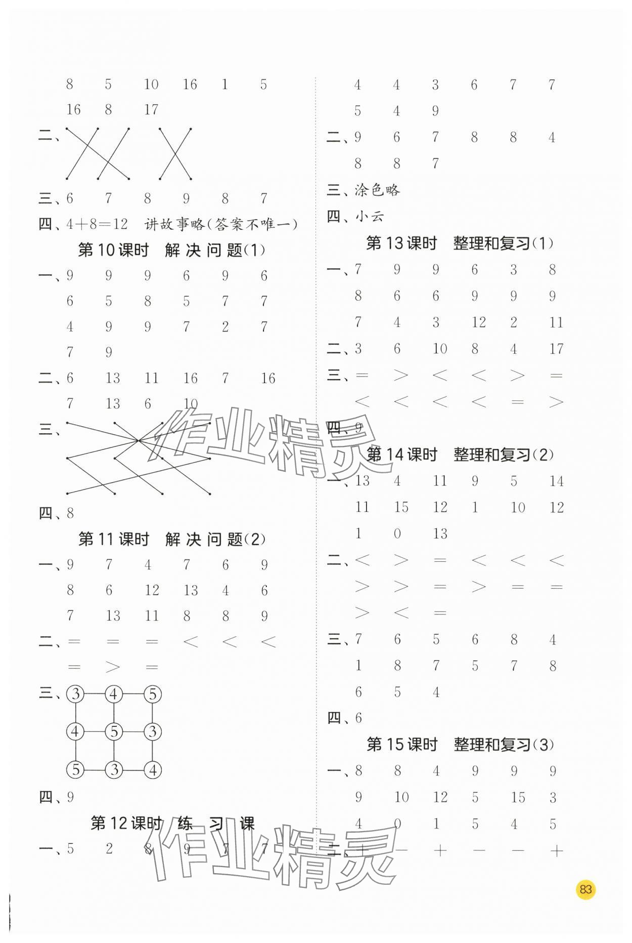 2025年实验班计算高手一年级数学下册人教版 第3页