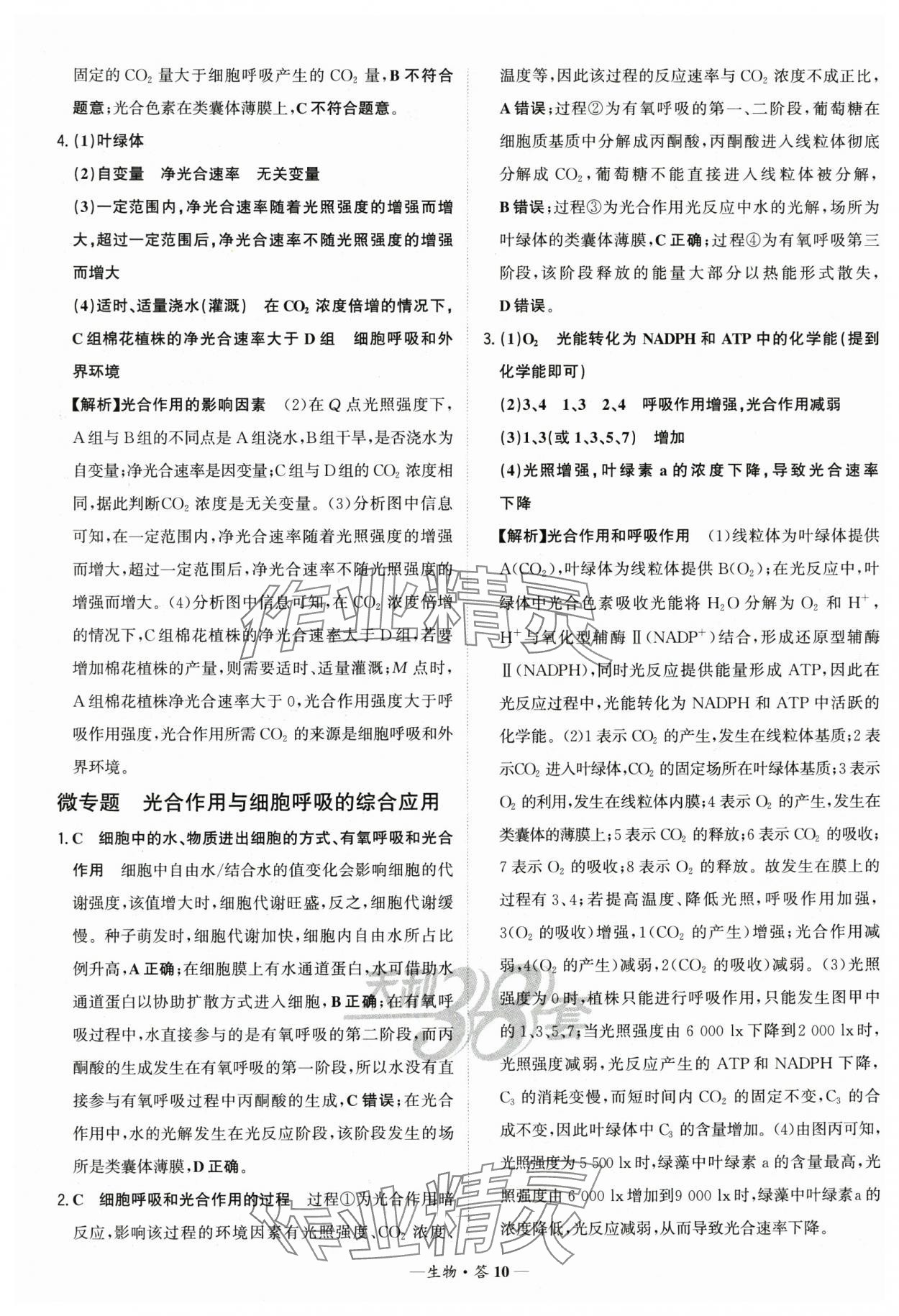 2026年天利38套?？蓟A題生物 第10頁