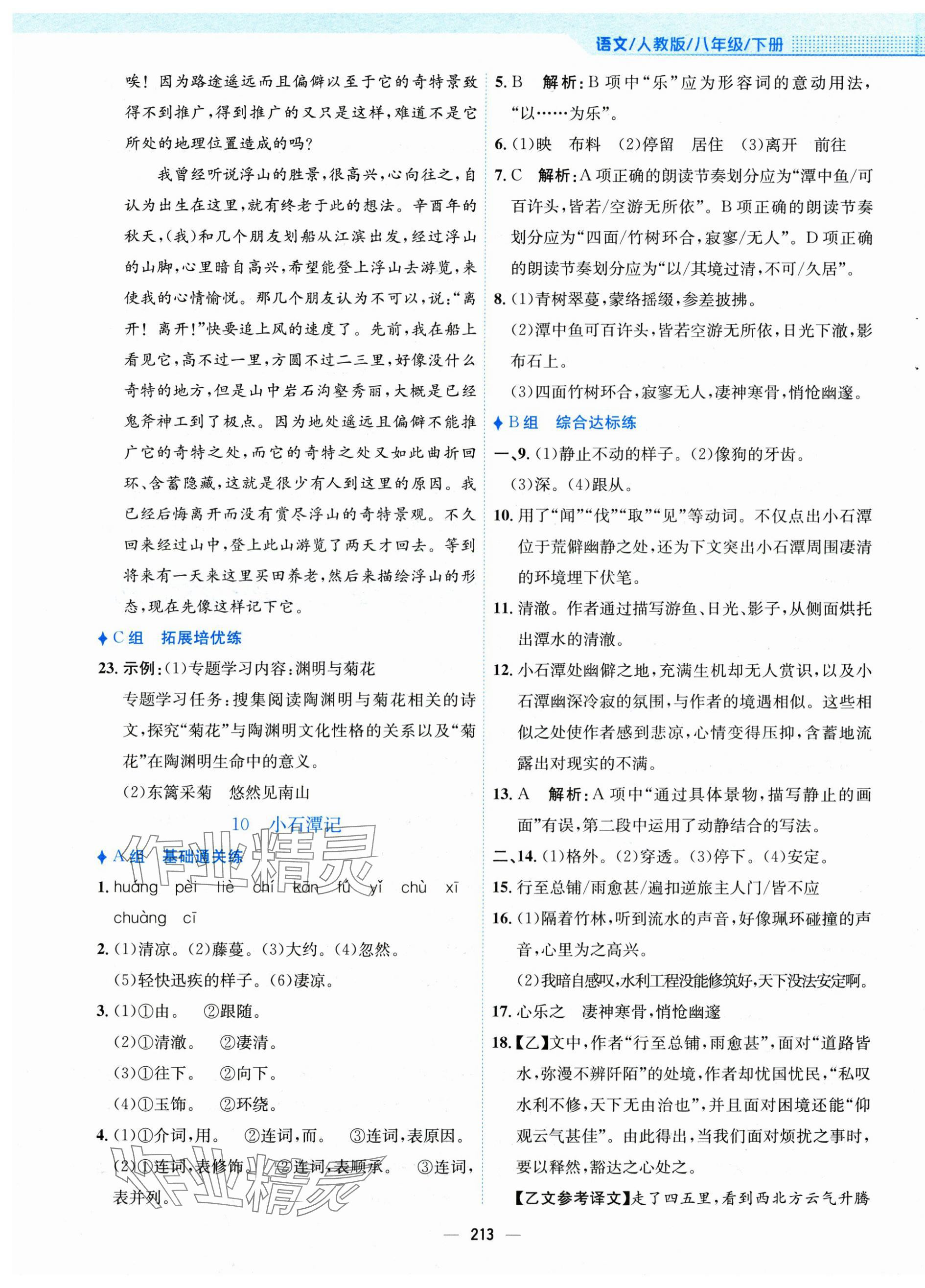 2025年新編基礎(chǔ)訓(xùn)練八年級(jí)語(yǔ)文下冊(cè)人教版 第9頁(yè)