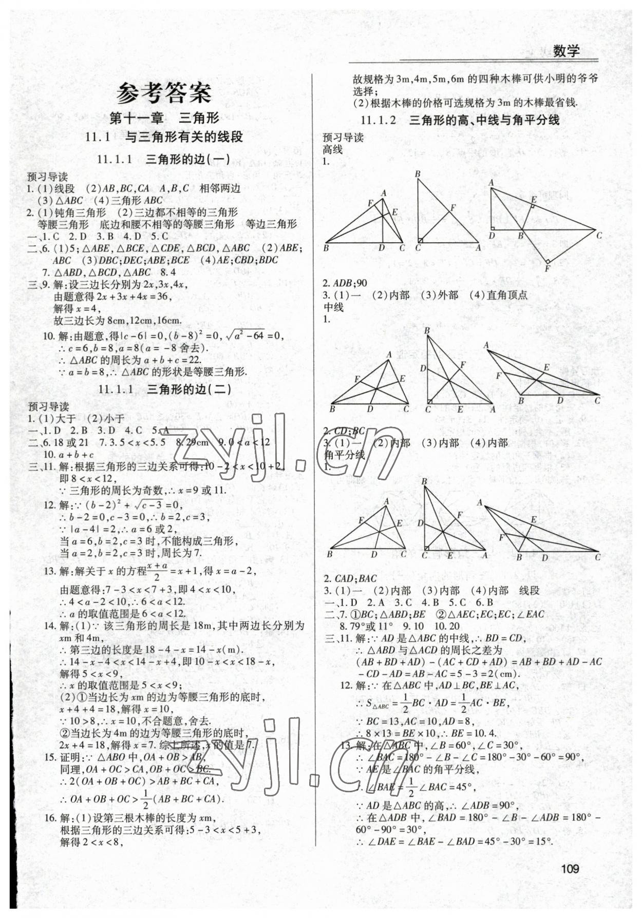 2023年全练练测考八年级数学上册人教版 第1页