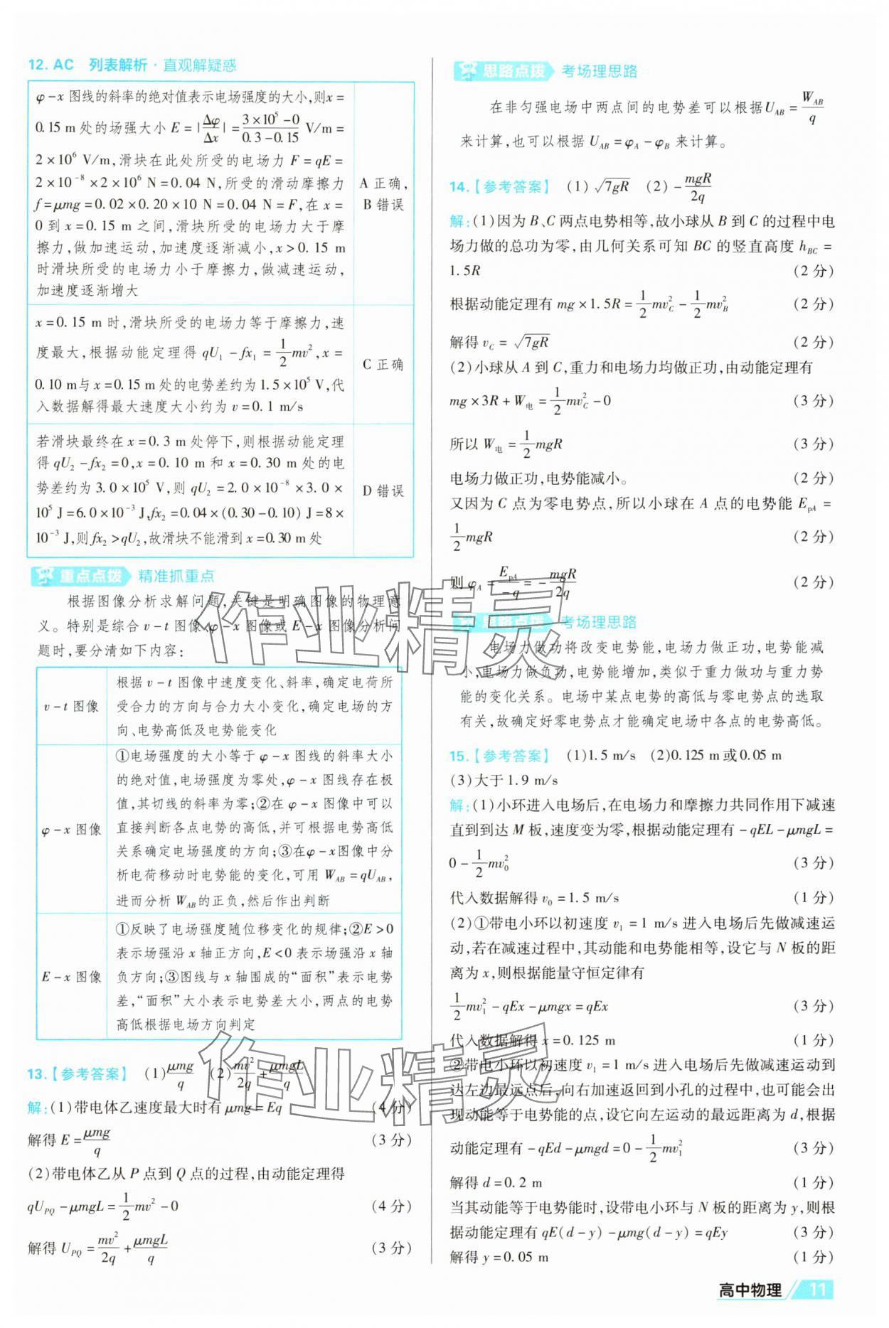 2025年金考卷名师名题单元双测卷高中物理必修第三册人教版 第11页