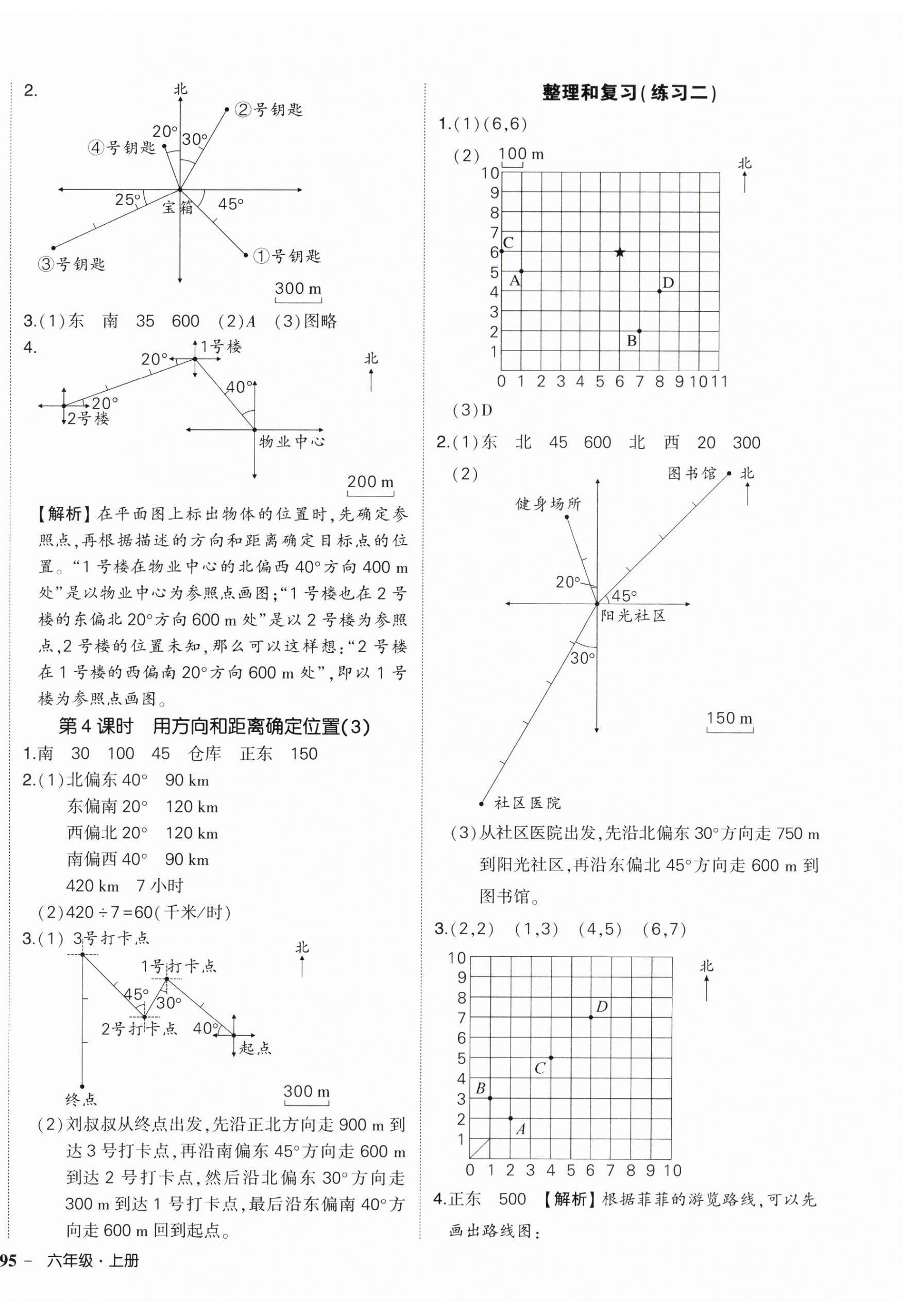 2026年状元成才路创优作业100分六年级数学上册人教版湖北专版&nbsp;参考答案第2页