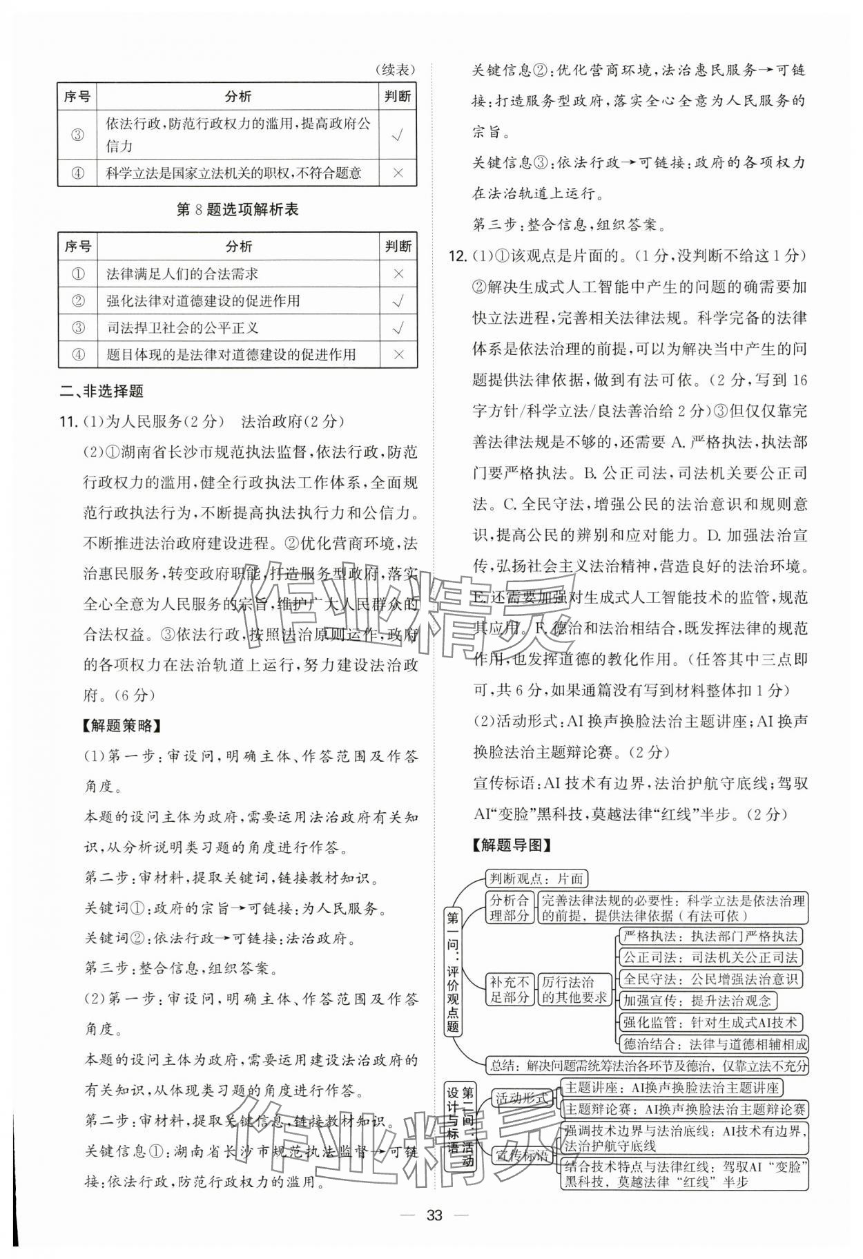 2025年新结构学习测评九年级道德与法治全一册人教版 第33页