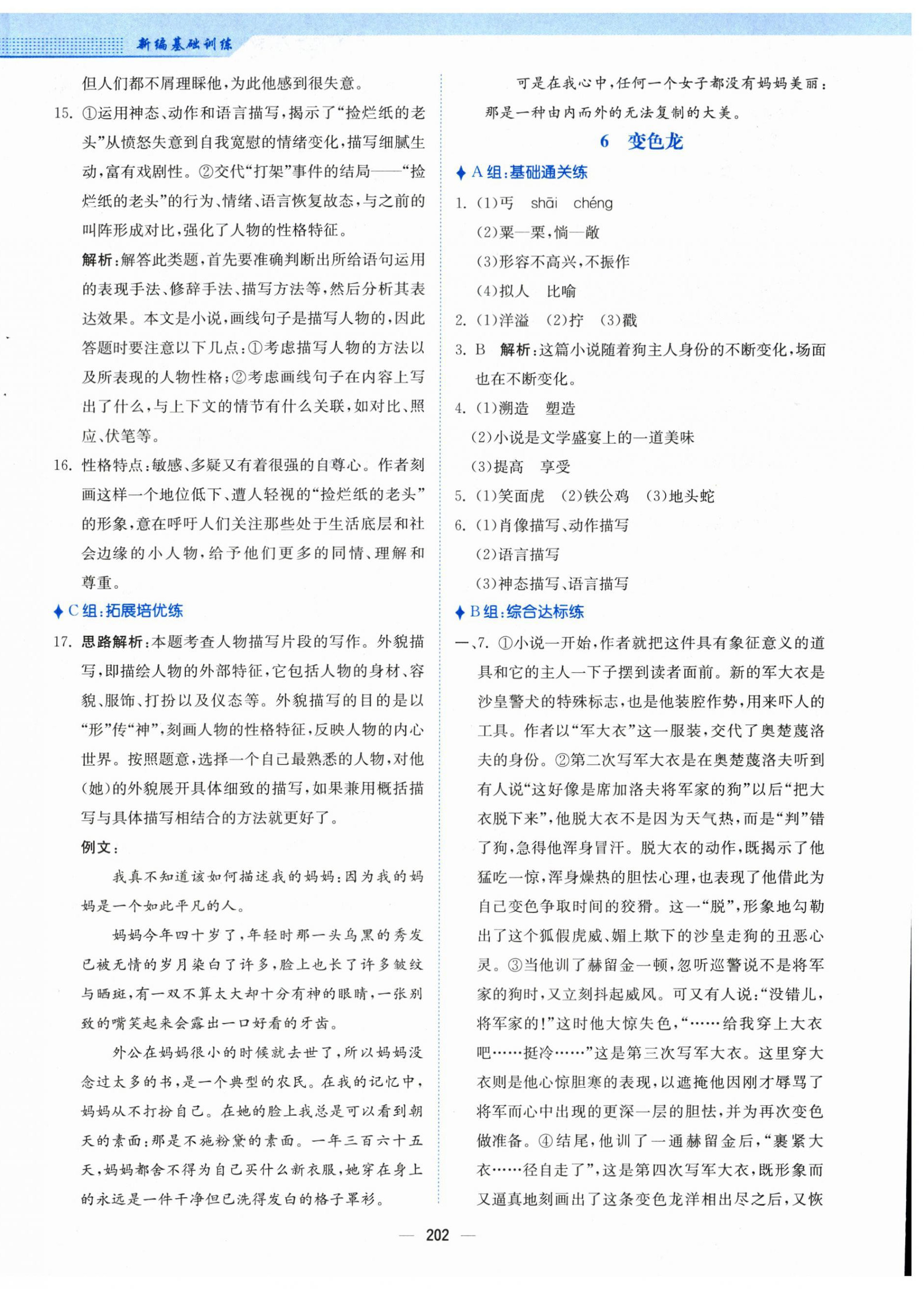 2024年新編基礎(chǔ)訓(xùn)練九年級(jí)語(yǔ)文下冊(cè)人教版 第6頁(yè)