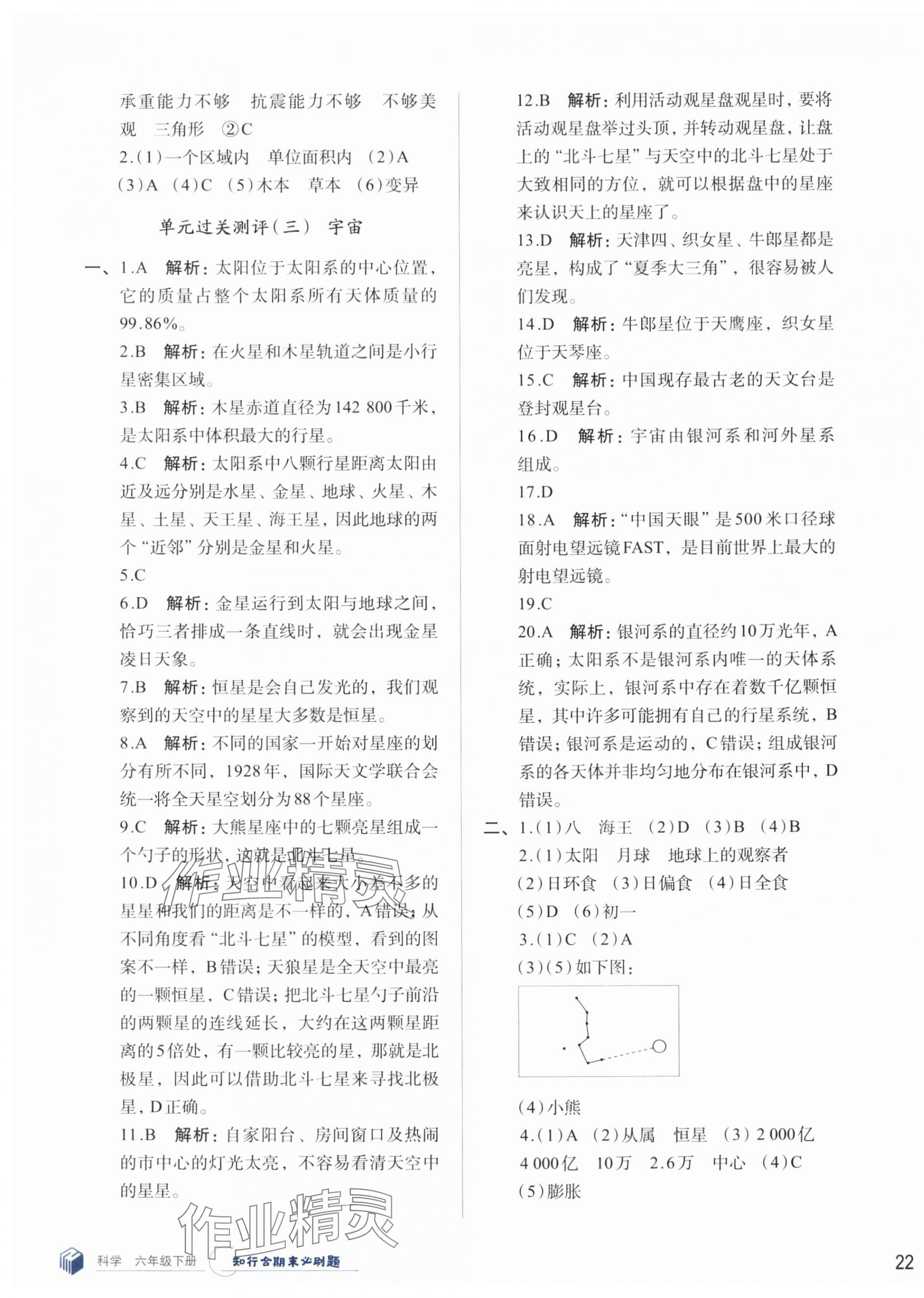 2025年知行合期末必刷題六年級科學(xué)下冊教科版 第3頁