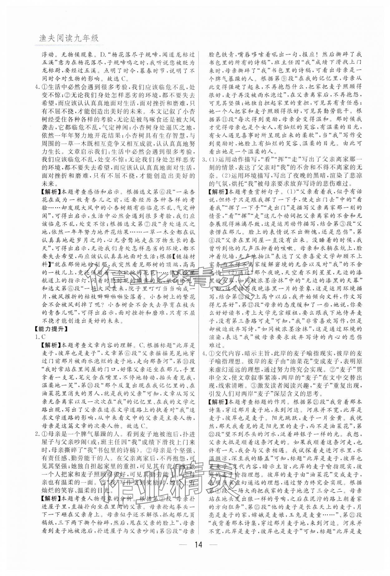 2025年渔夫阅读九年级中考版 第14页