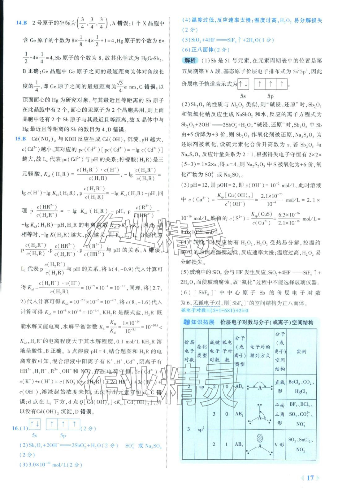 2026年53金卷优选卷汇编高中化学陕晋青宁专版&nbsp;第17页