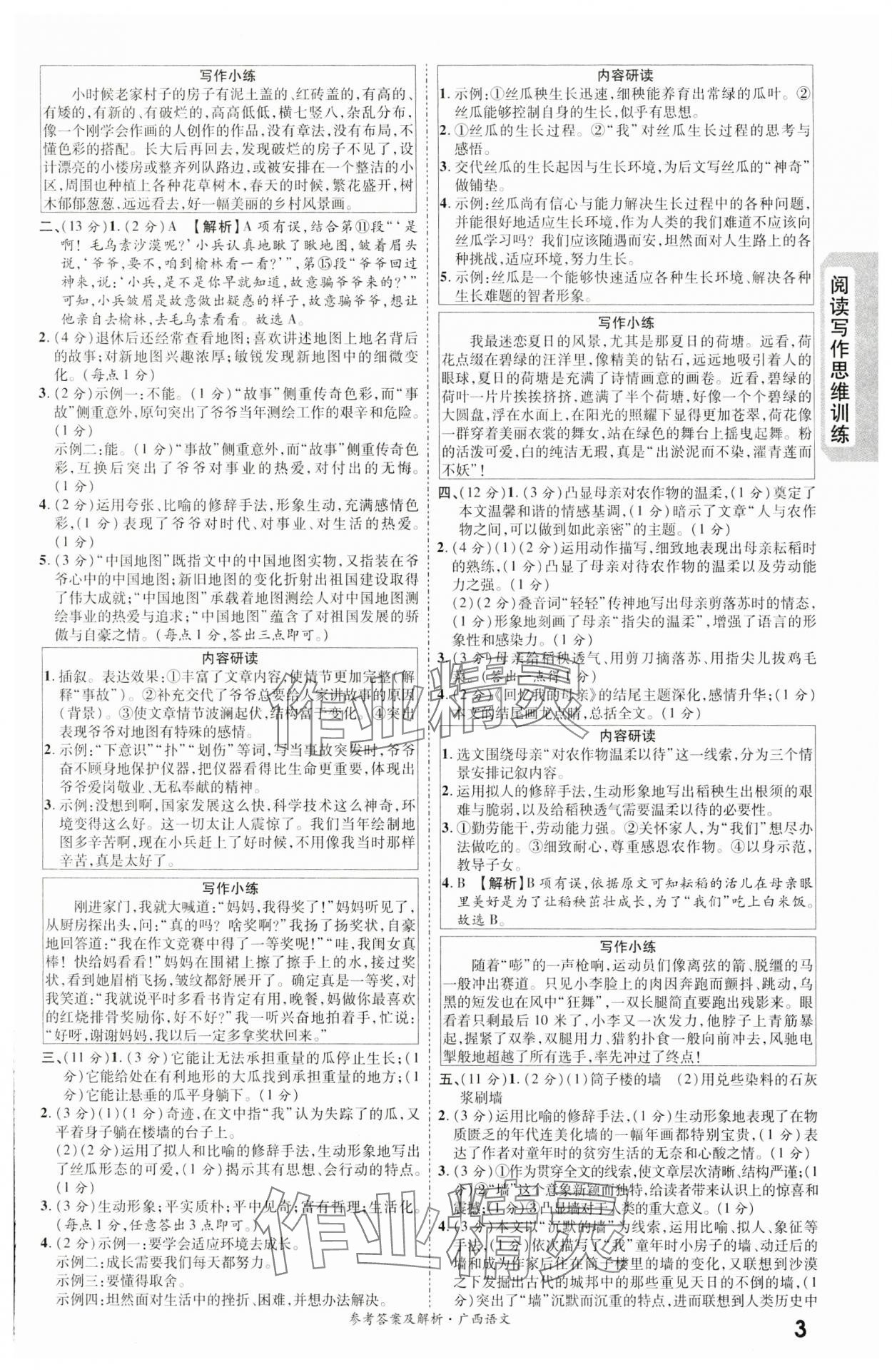 2024年一戰(zhàn)成名新中考語文廣西專版 第3頁