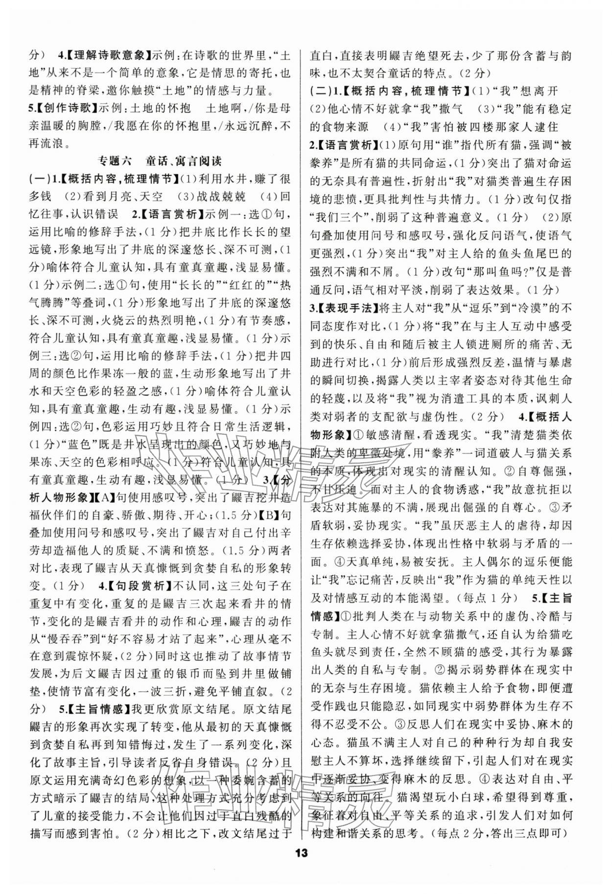 2026年中考高高手語(yǔ)文&nbsp;第13頁(yè)