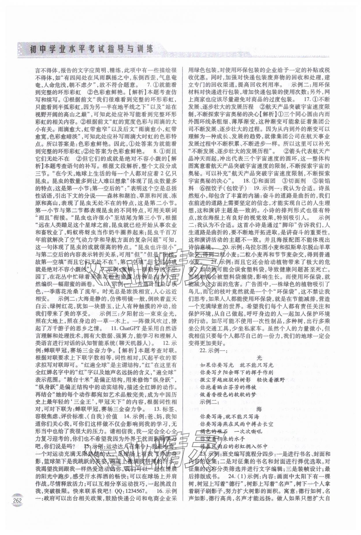 2025年初中學業水平考試指導與訓練語文 第4頁