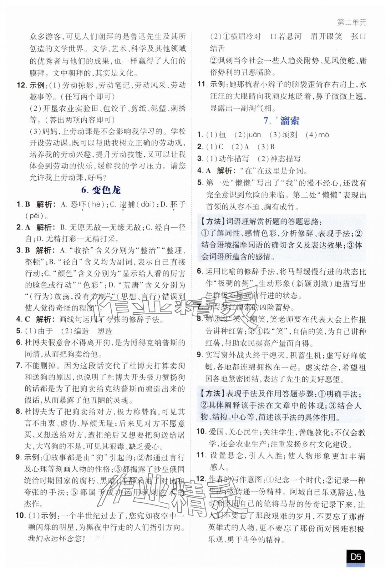 2025年陽光計劃優(yōu)等生進階特訓(xùn)九年級語文下冊人教版 第5頁
