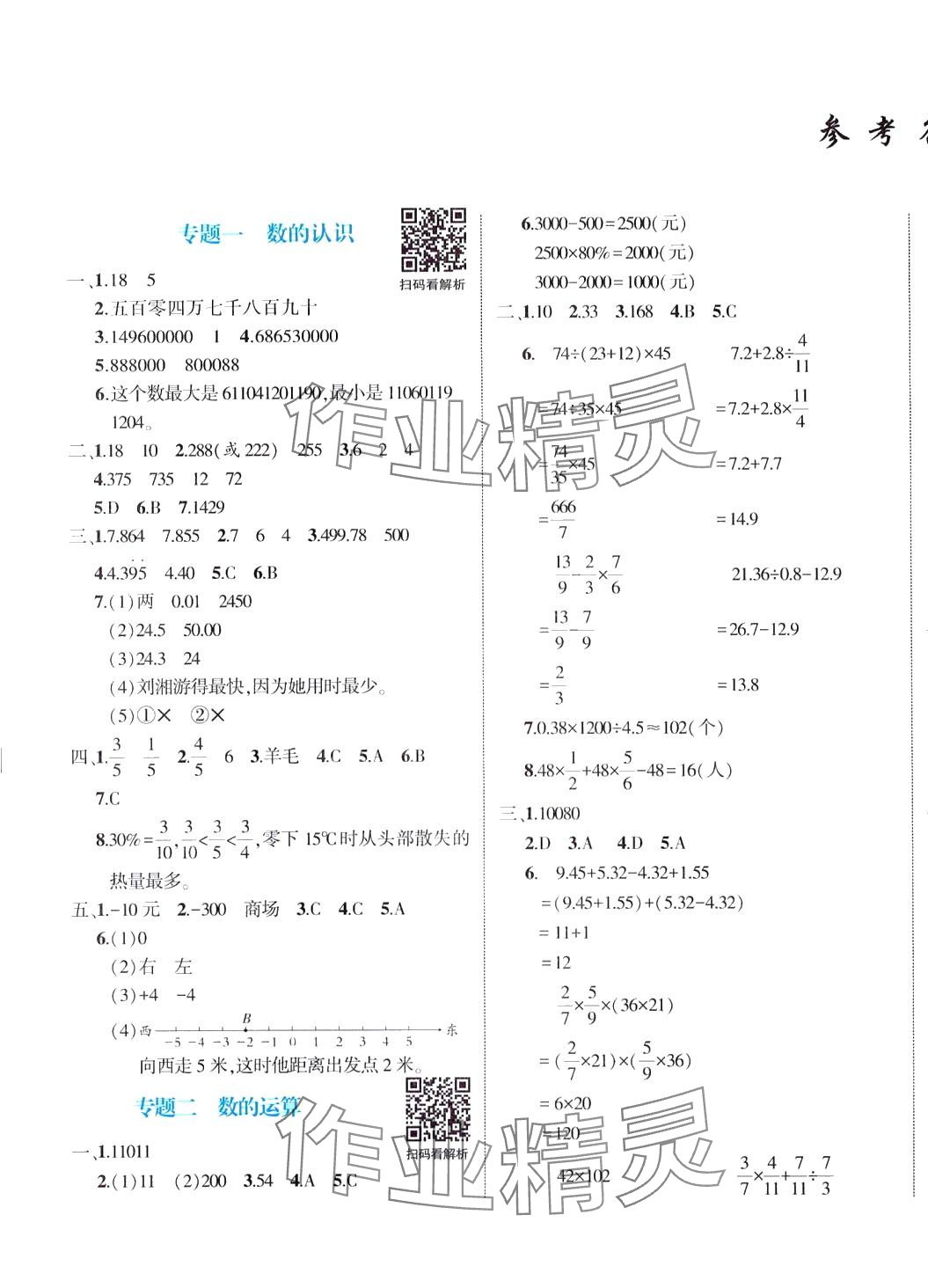 2024年優派小升初必刷卷數學重慶專版 第1頁