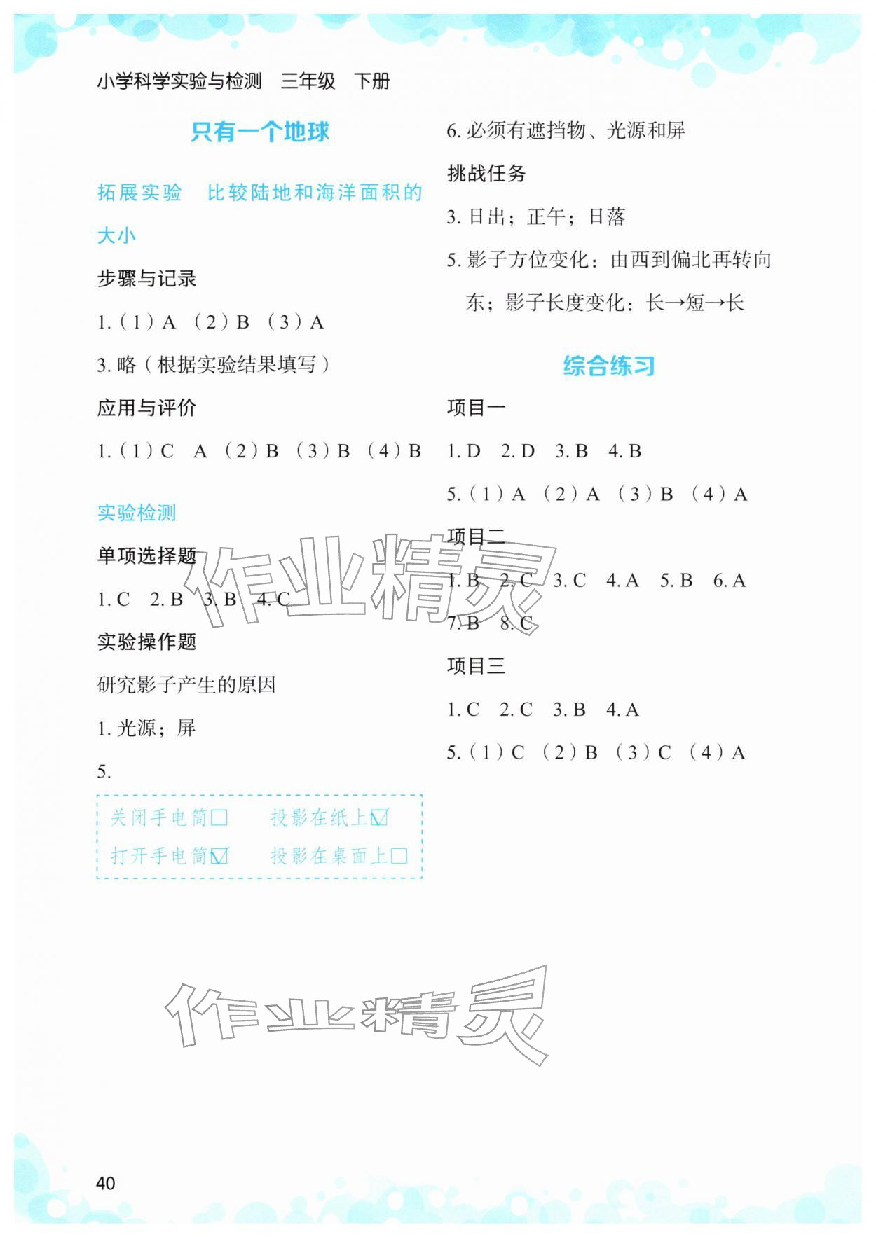 2026年小学科学实验与检测三年级科学下册教科版&nbsp;第2页