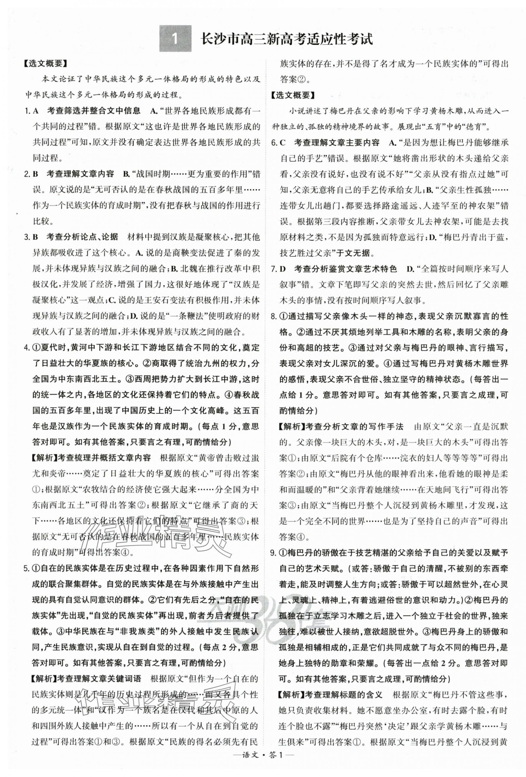 2025年高考模擬試題匯編高中語文 第1頁
