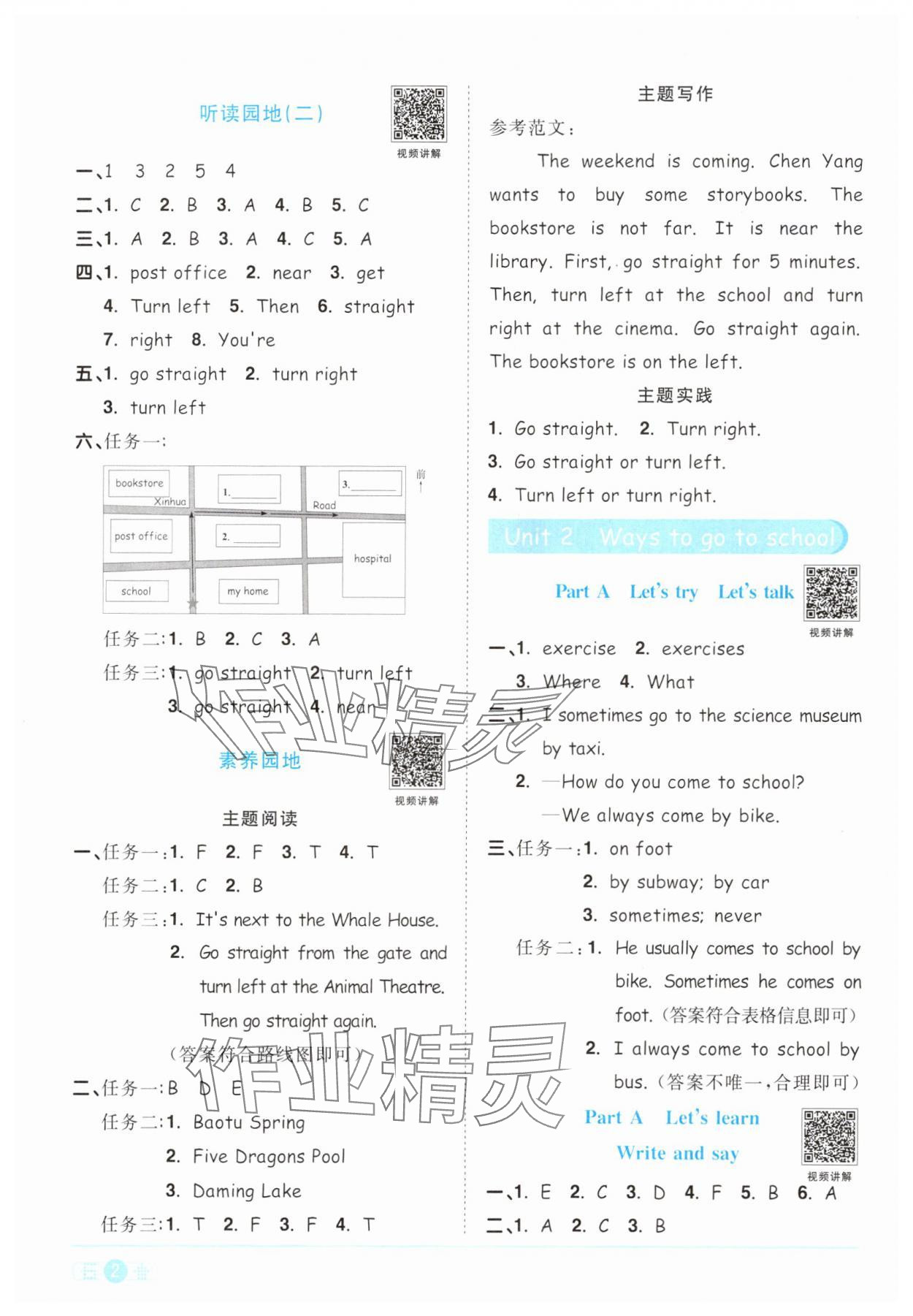 2025年阳光同学课时优化作业六年级英语上册人教PEP版 第2页