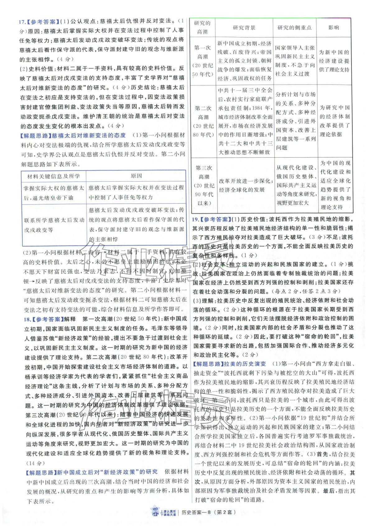 2026年新高考优秀模拟试卷汇编45套历史山东专版&nbsp;第8页