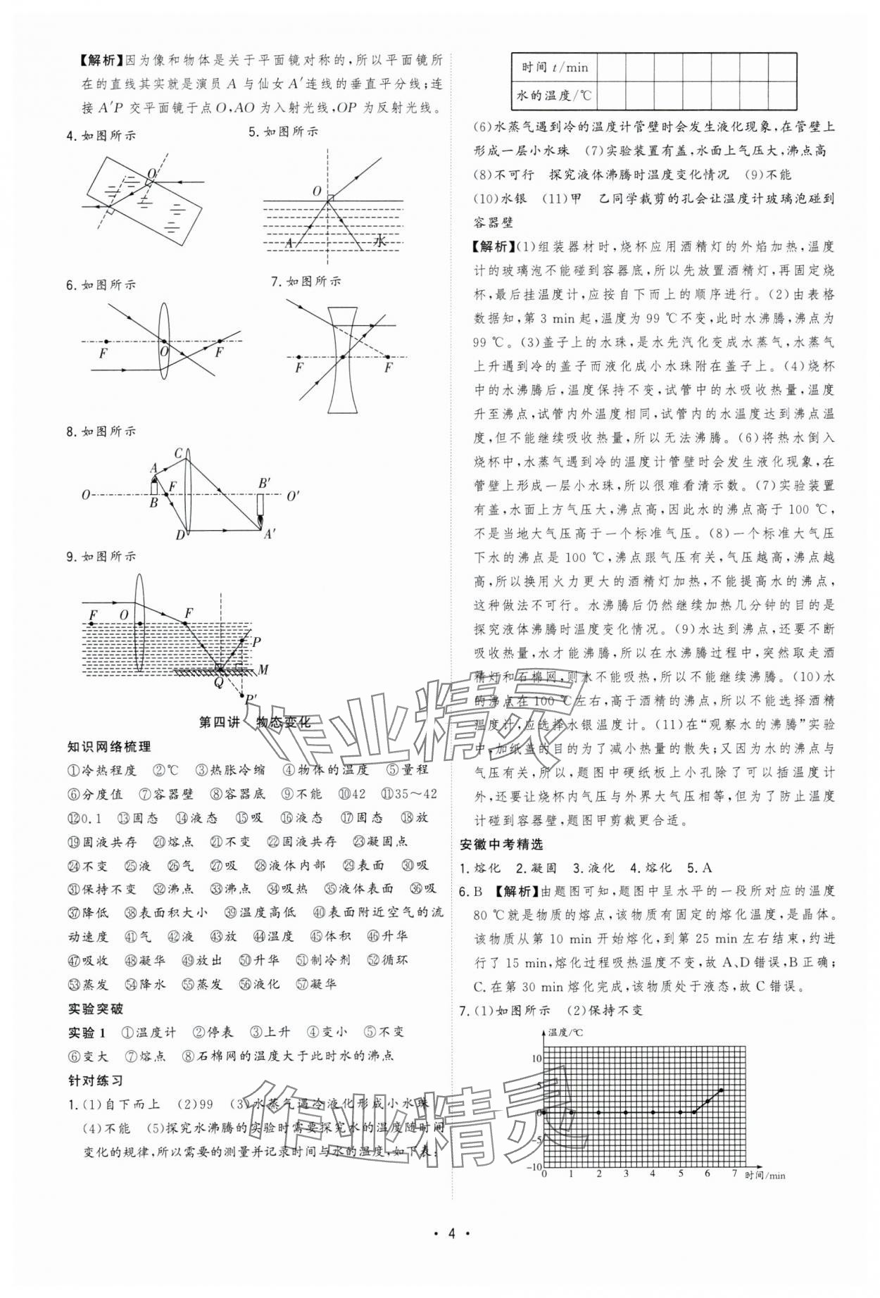 2024年决胜中考物理安徽专版 参考答案第4页