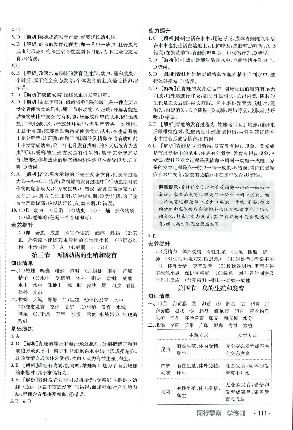 2024年同行學案八年級生物下冊人教版 第2頁