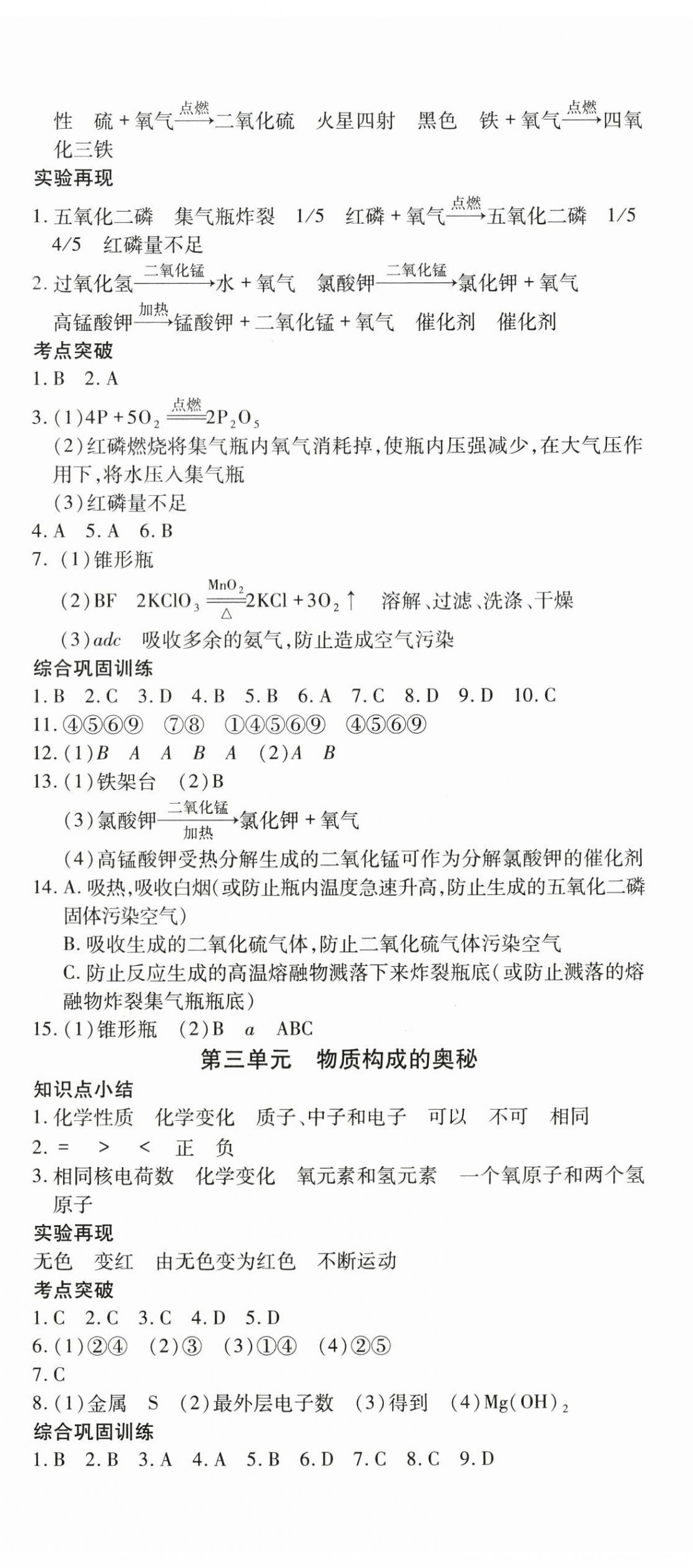 2025年寒假課程練習天津教育出版社九年級化學人教版 第2頁