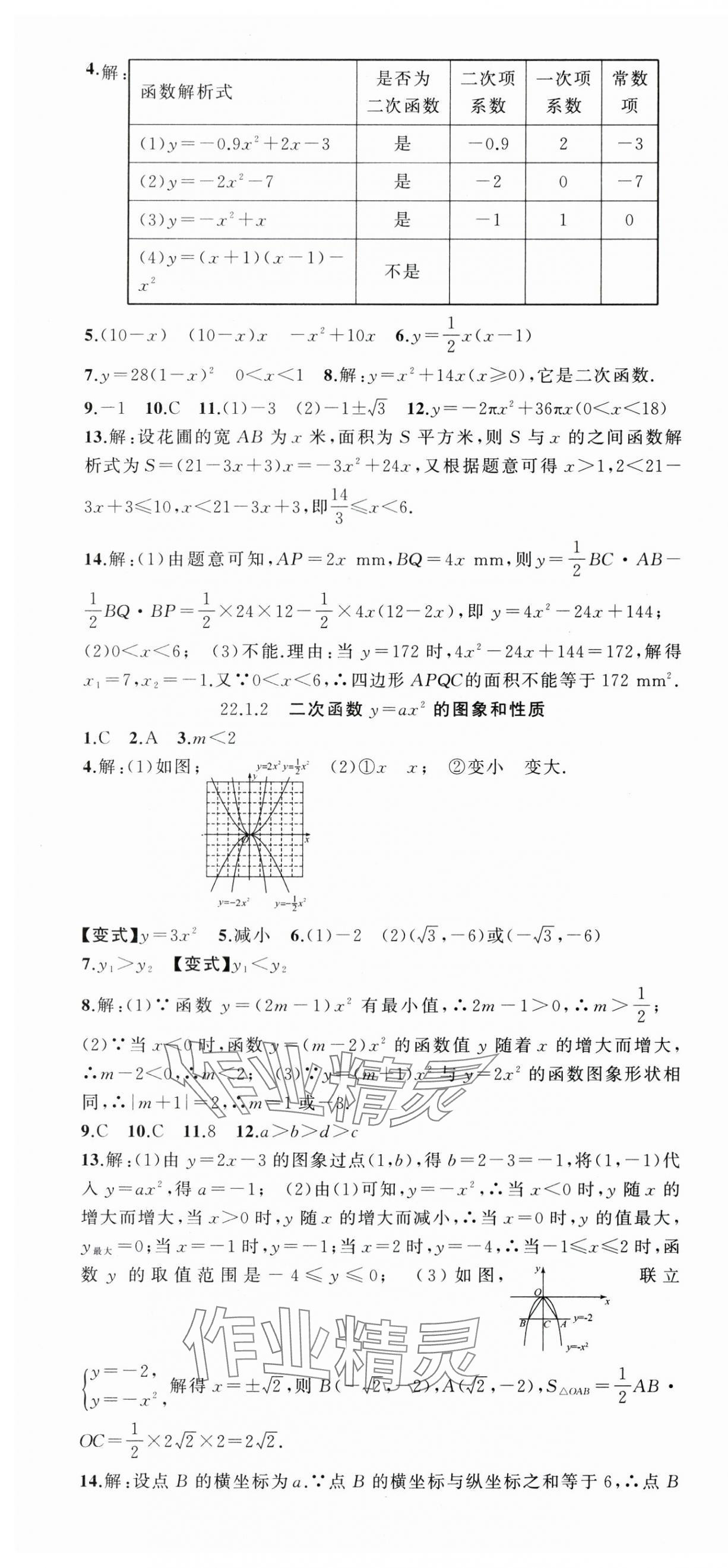 2024年同步作業(yè)本練闖考九年級數(shù)學上冊人教版安徽專版 第7頁