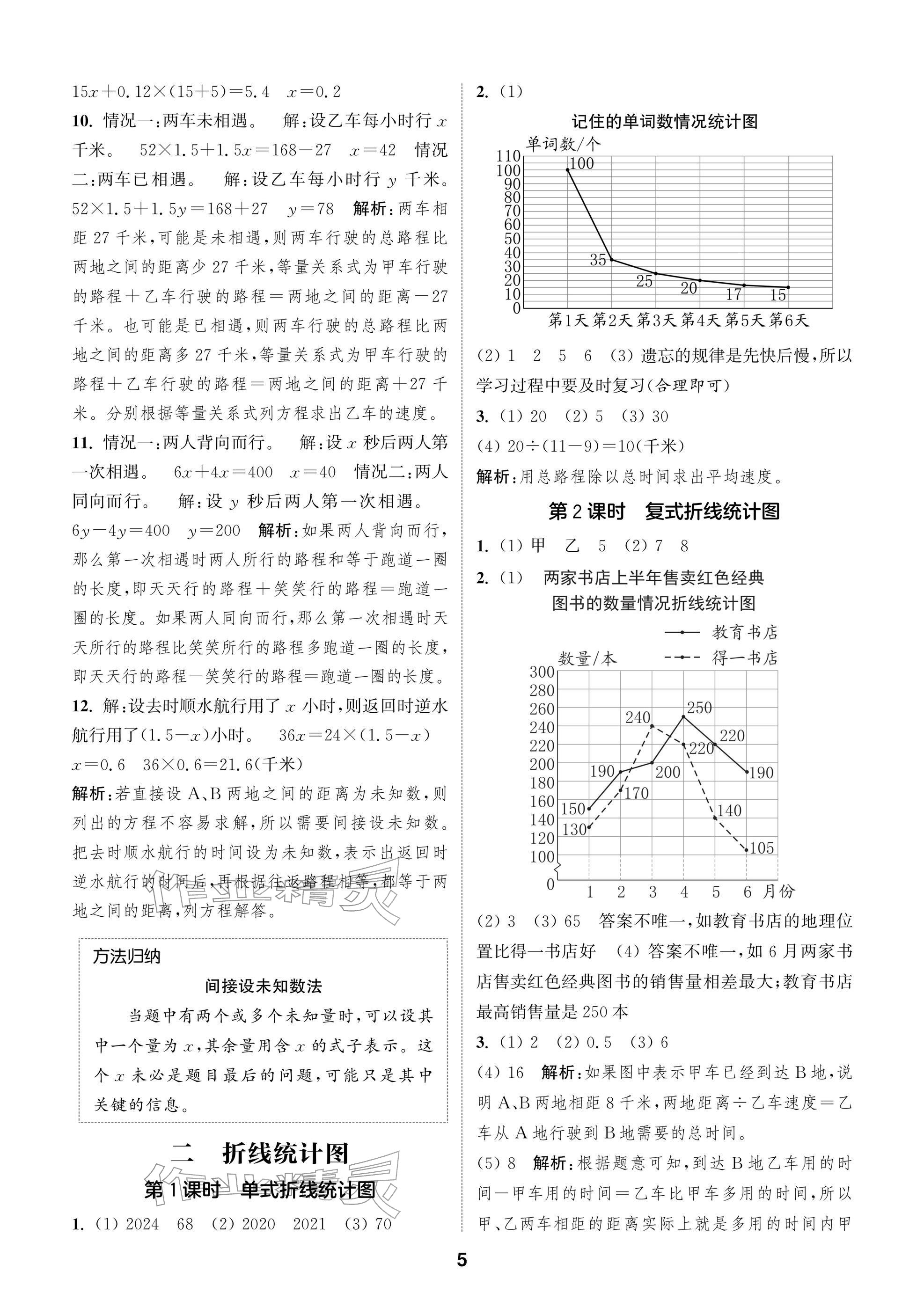 2026年通城学典阅读与闯关五年级数学下册苏教版&nbsp;参考答案第5页