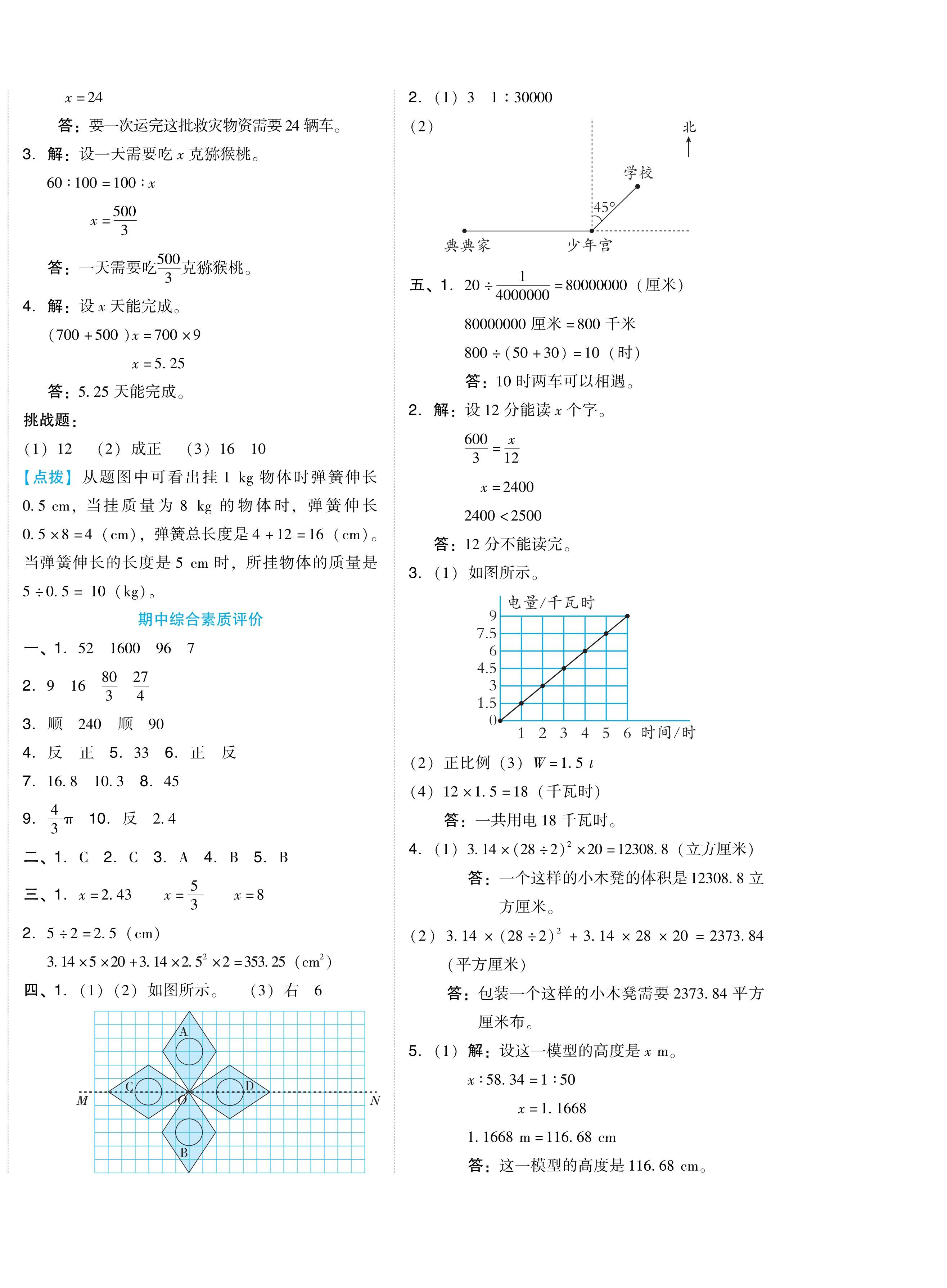 2024年好卷六年級數(shù)學(xué)下冊北師大版 第4頁