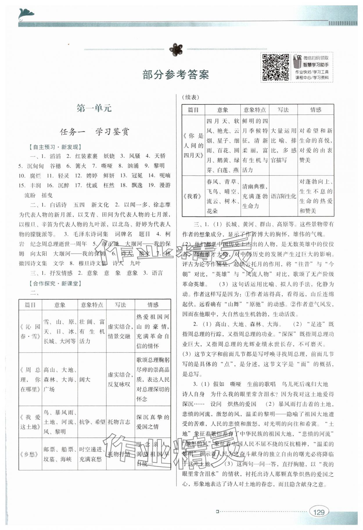 2024年南方新课堂金牌学案九年级语文上册人教版 第1页