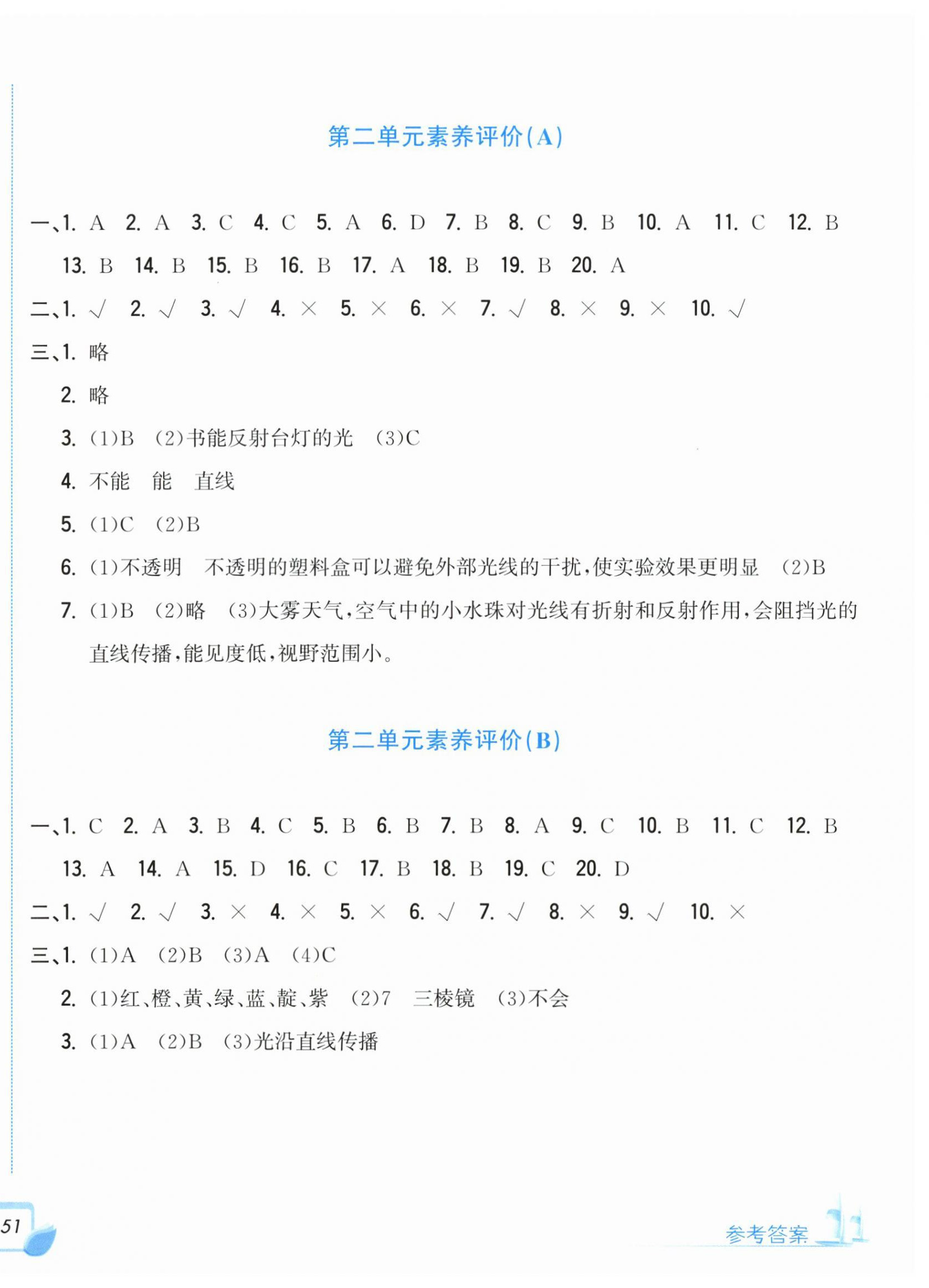 2026年学力测评小学生单元测试卷六年级科学上册教科版&nbsp;第2页