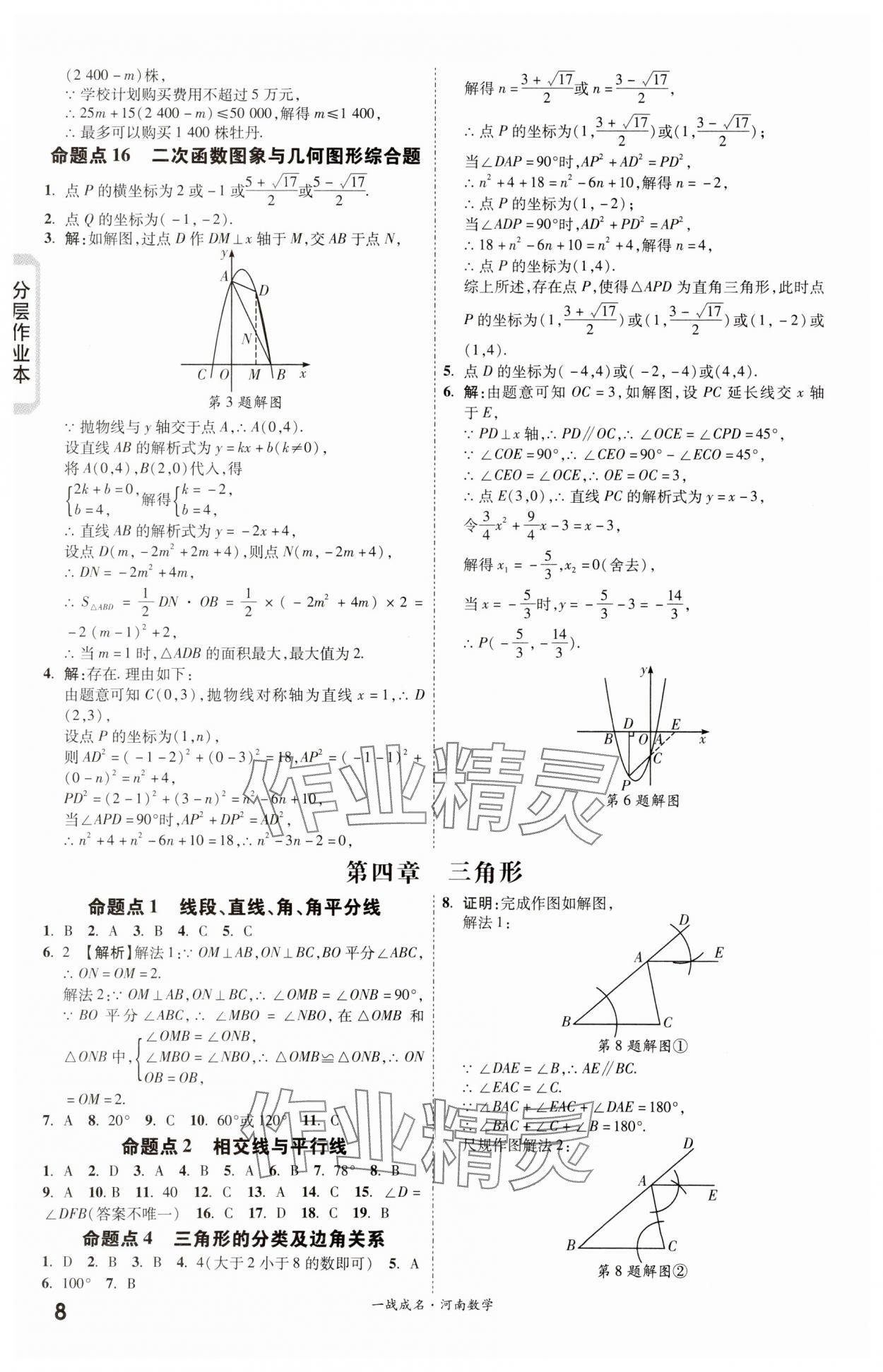 2024年一戰(zhàn)成名考前新方案數(shù)學(xué)河南專版 第8頁