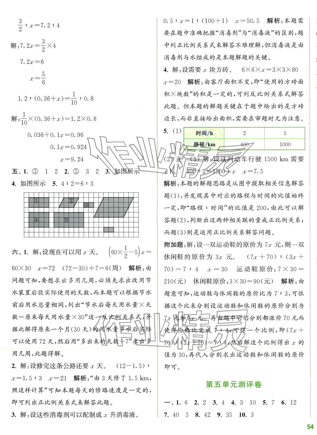 2024年通城學典全程測評卷六年級數(shù)學下冊人教版 第7頁