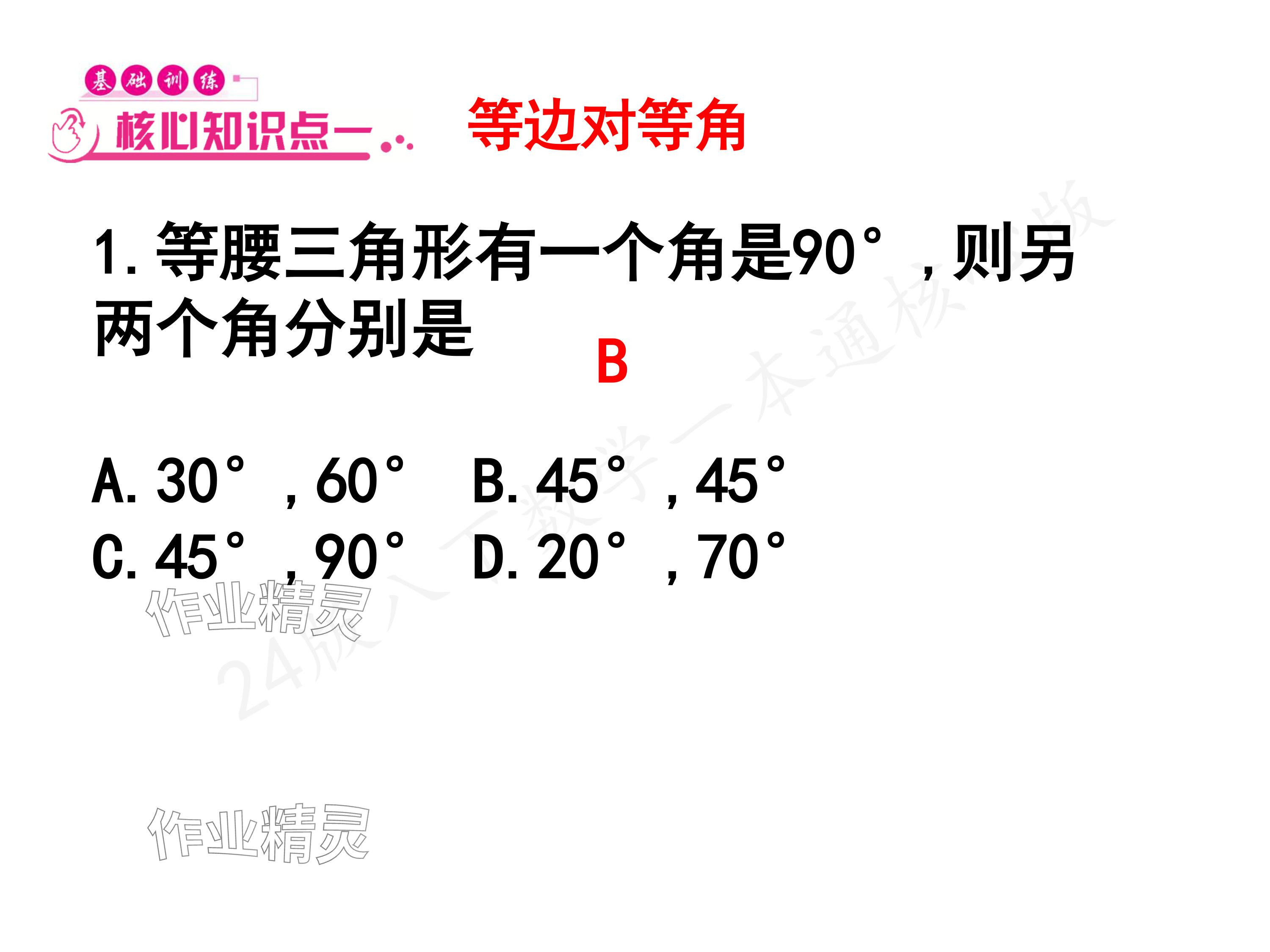 2024年一本通武漢出版社八年級數(shù)學下冊北師大版核心板 參考答案第17頁