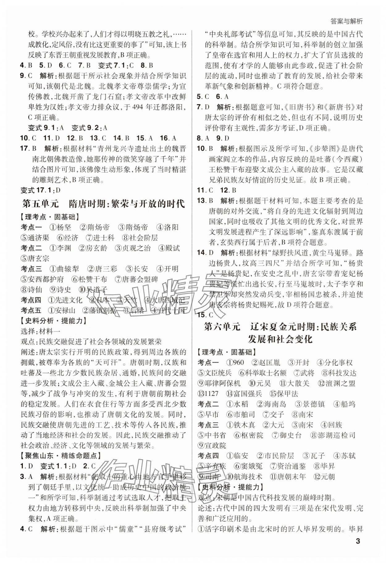 2025年考出好成績(jī)中考總復(fù)習(xí)歷史山東專(zhuān)版&nbsp;第3頁(yè)