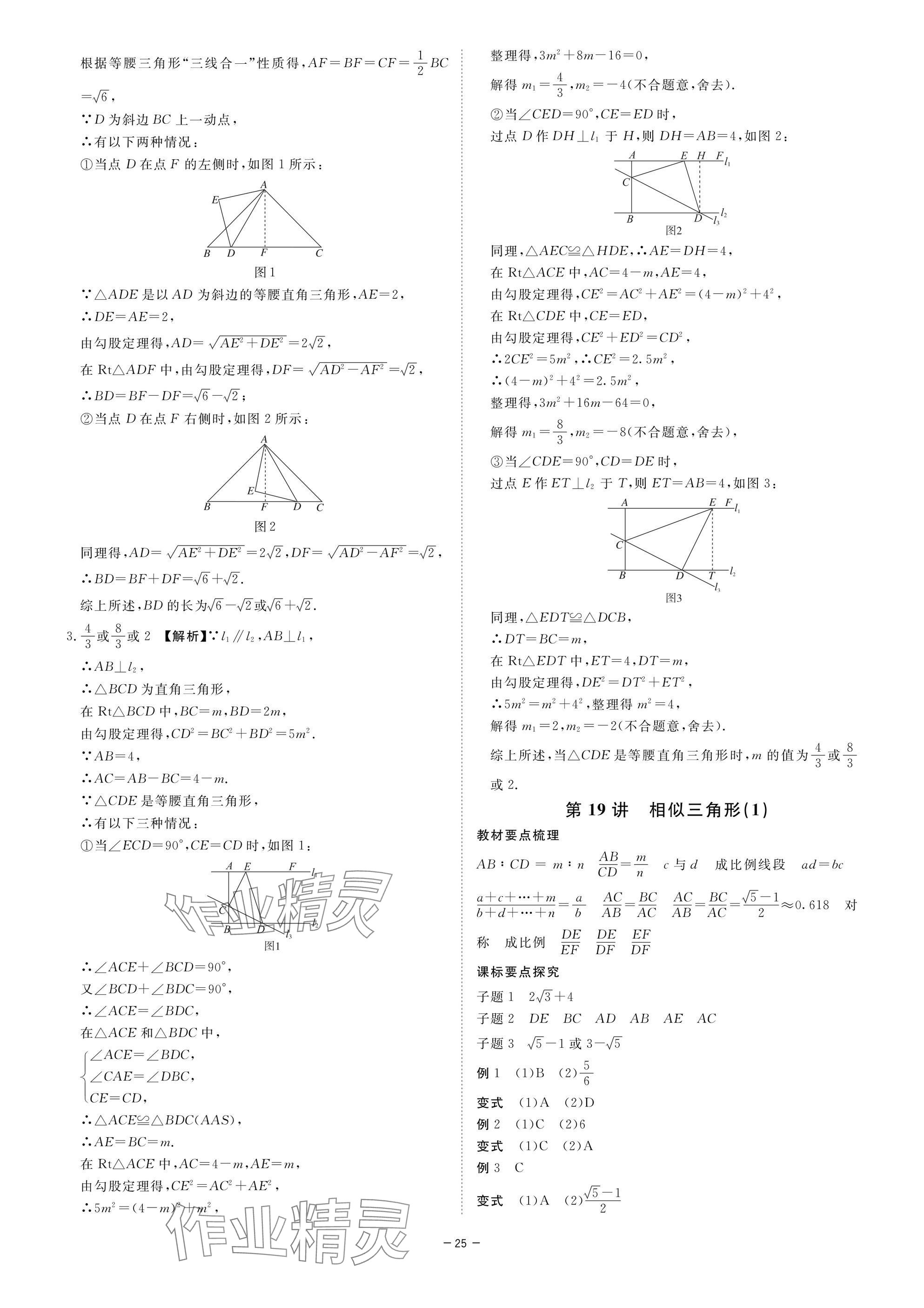 2025年精彩三年中考数学浙江专版 参考答案第25页