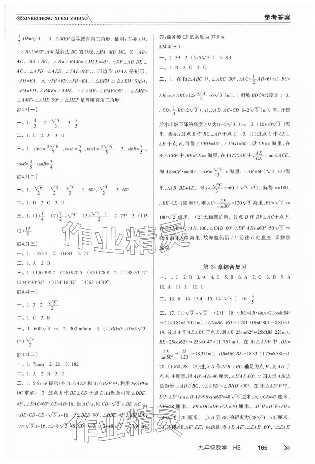 2025年新课程学习指导南方出版社九年级数学华师大版 第7页