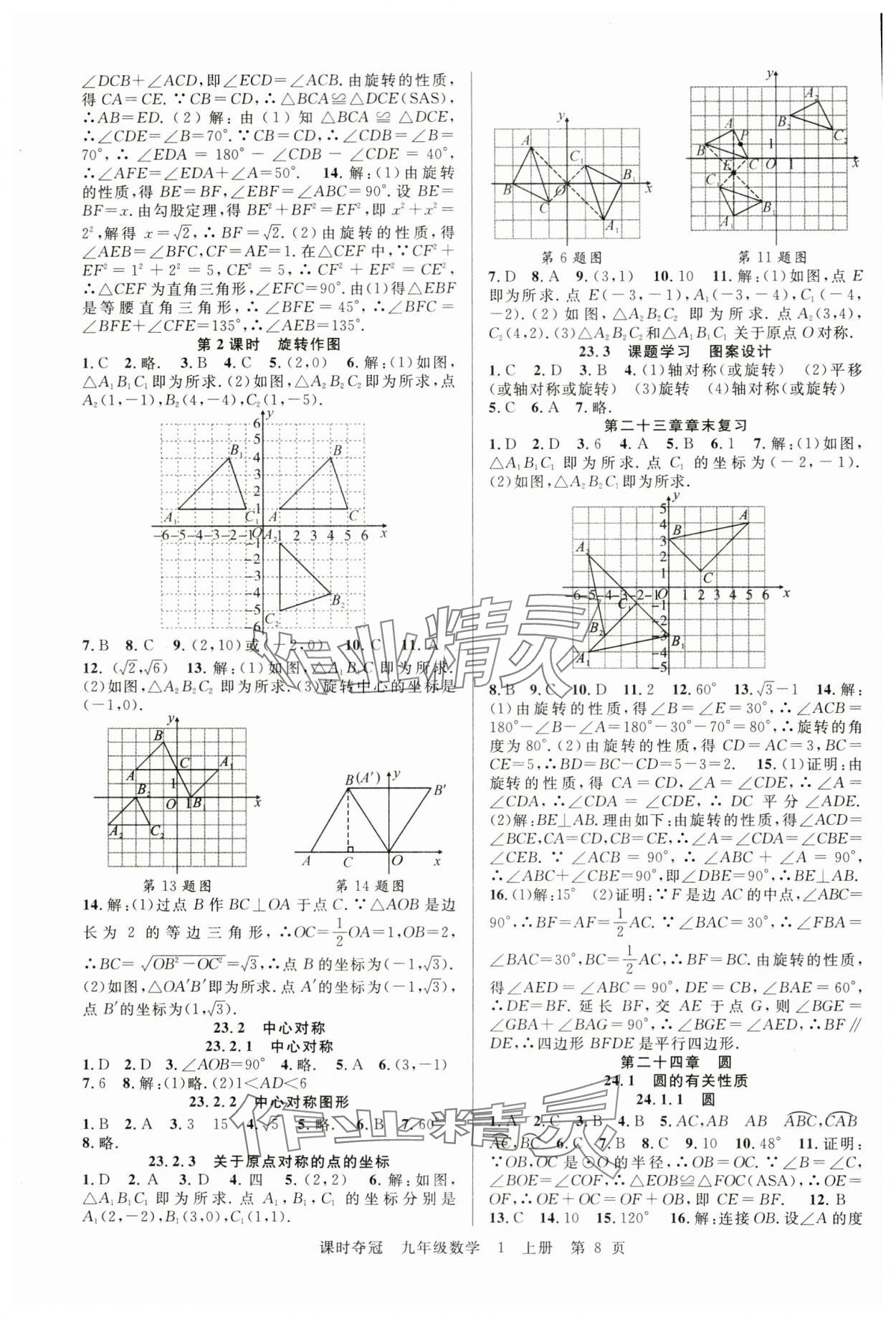 2024年课时夺冠九年级数学上册人教版湖北专版 第8页