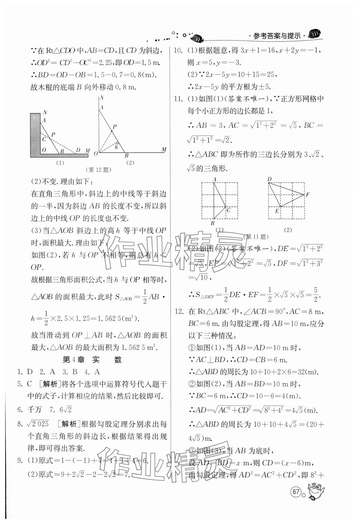 2024年快乐暑假江苏人民出版社八年级数学苏科版 第5页