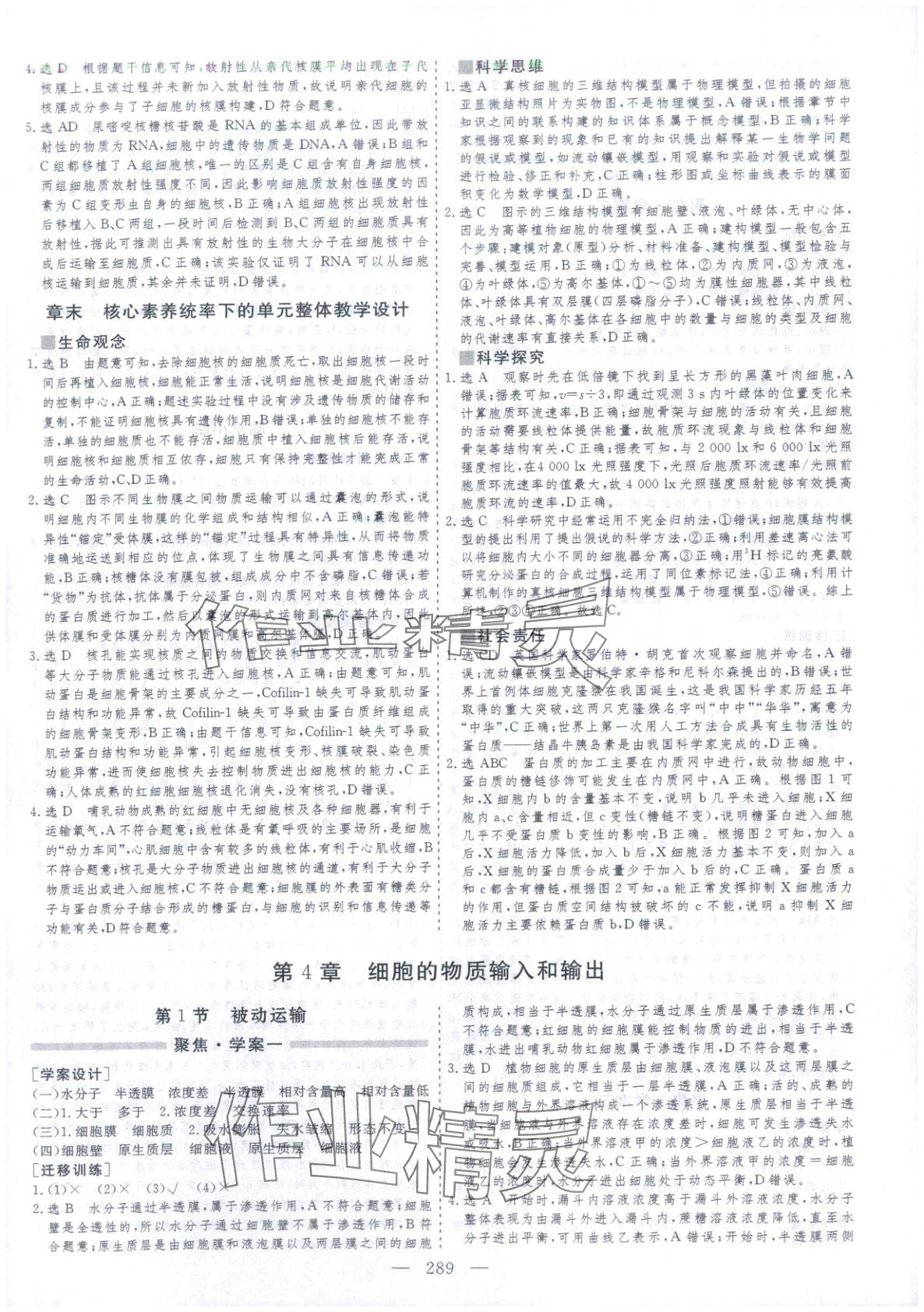 2025年芝麻开花美在课堂高一生物必修第一册人教版&nbsp;第13页