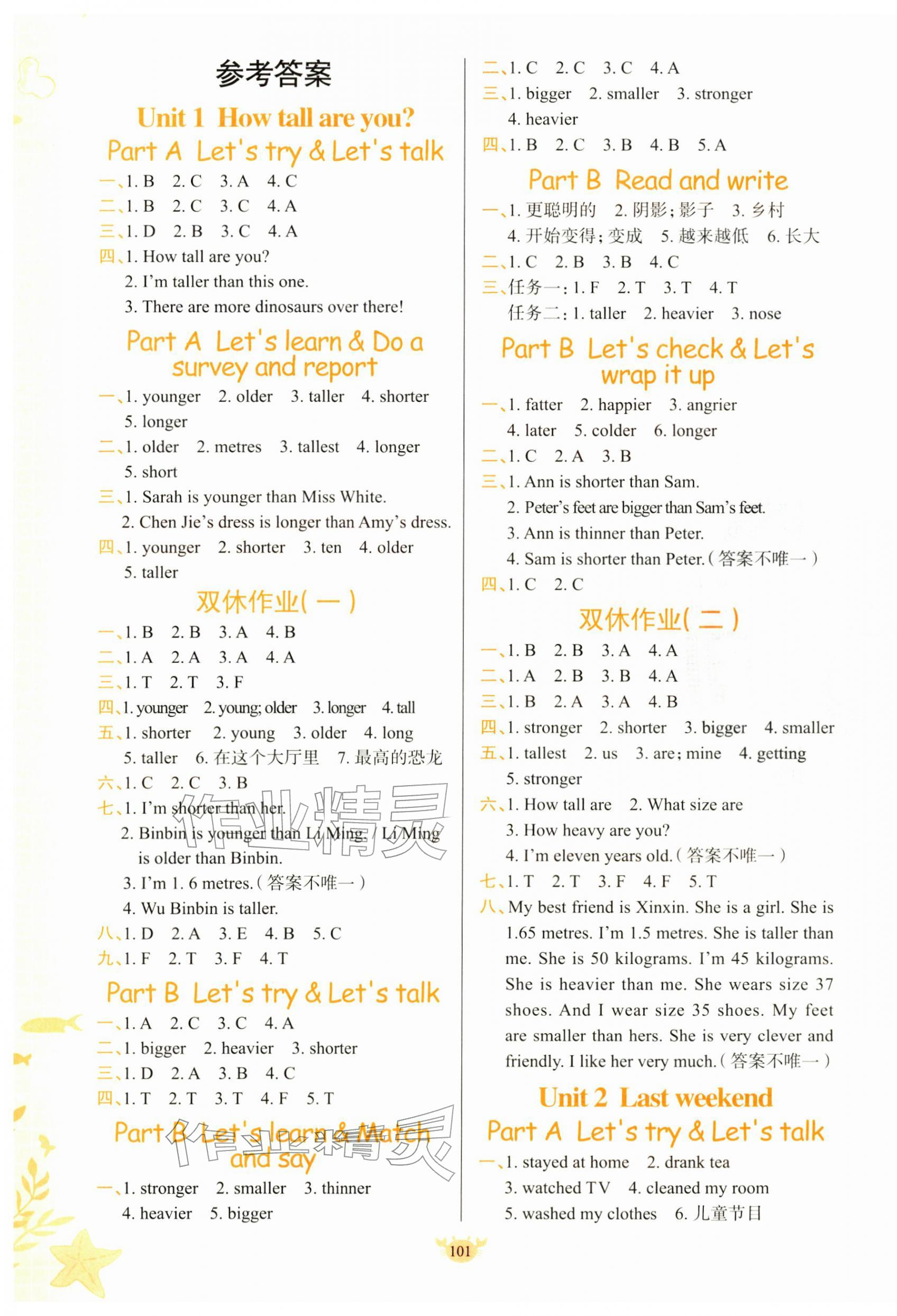 2026年原创新课堂六年级英语下册人教版&nbsp;第1页